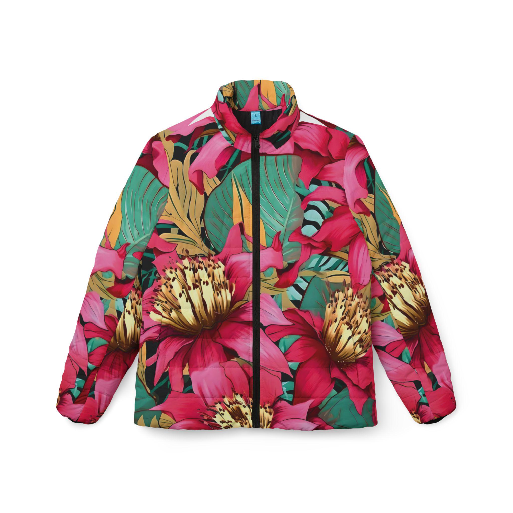 Morning Garden - Womens Puffer Jacket