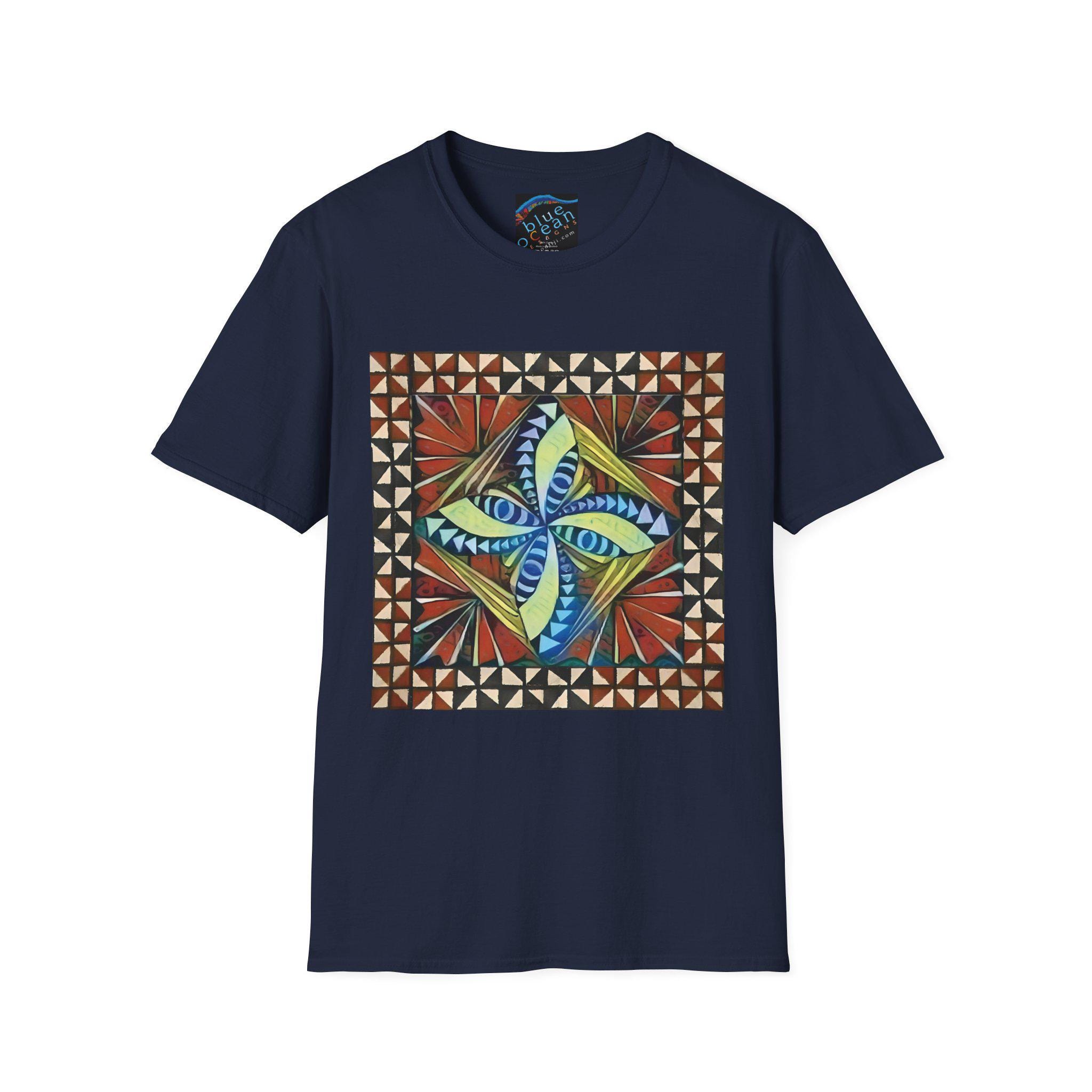 Tapa with Border - T Shirt