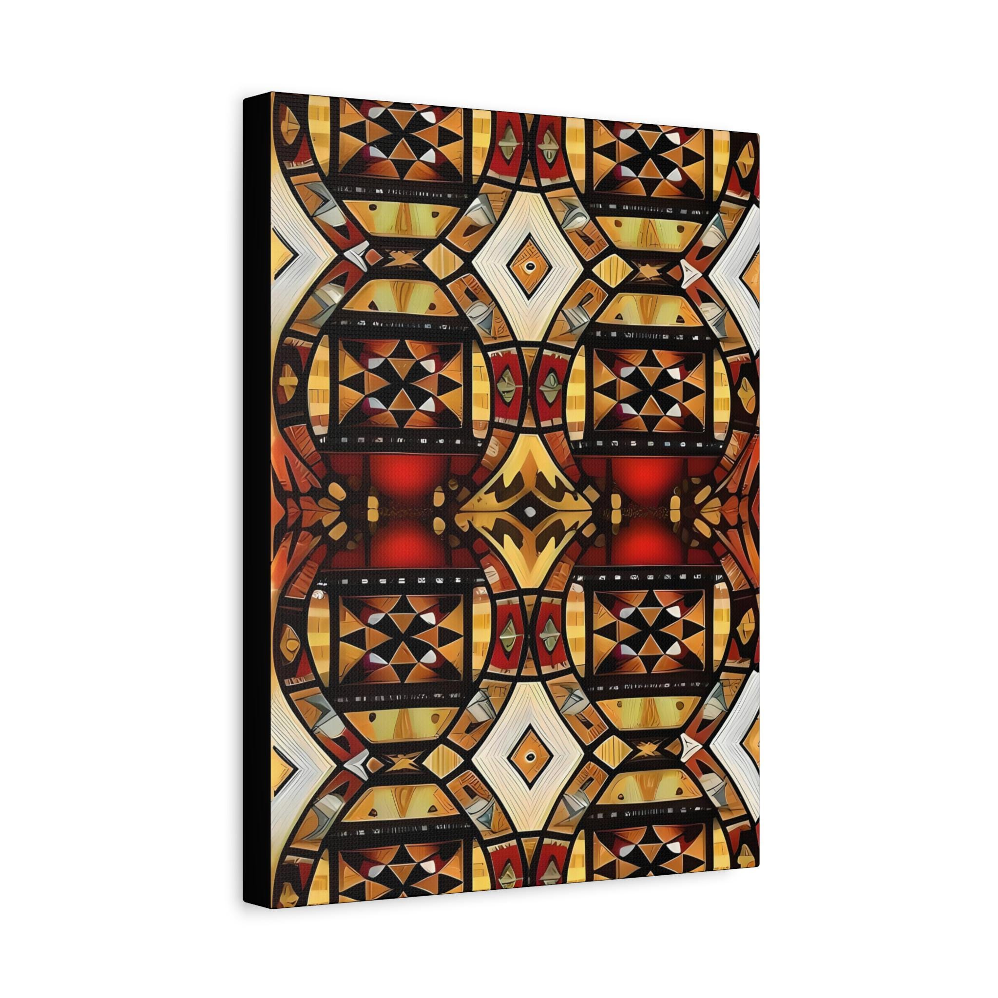 Tapa Squares A - Canvas Wall Art