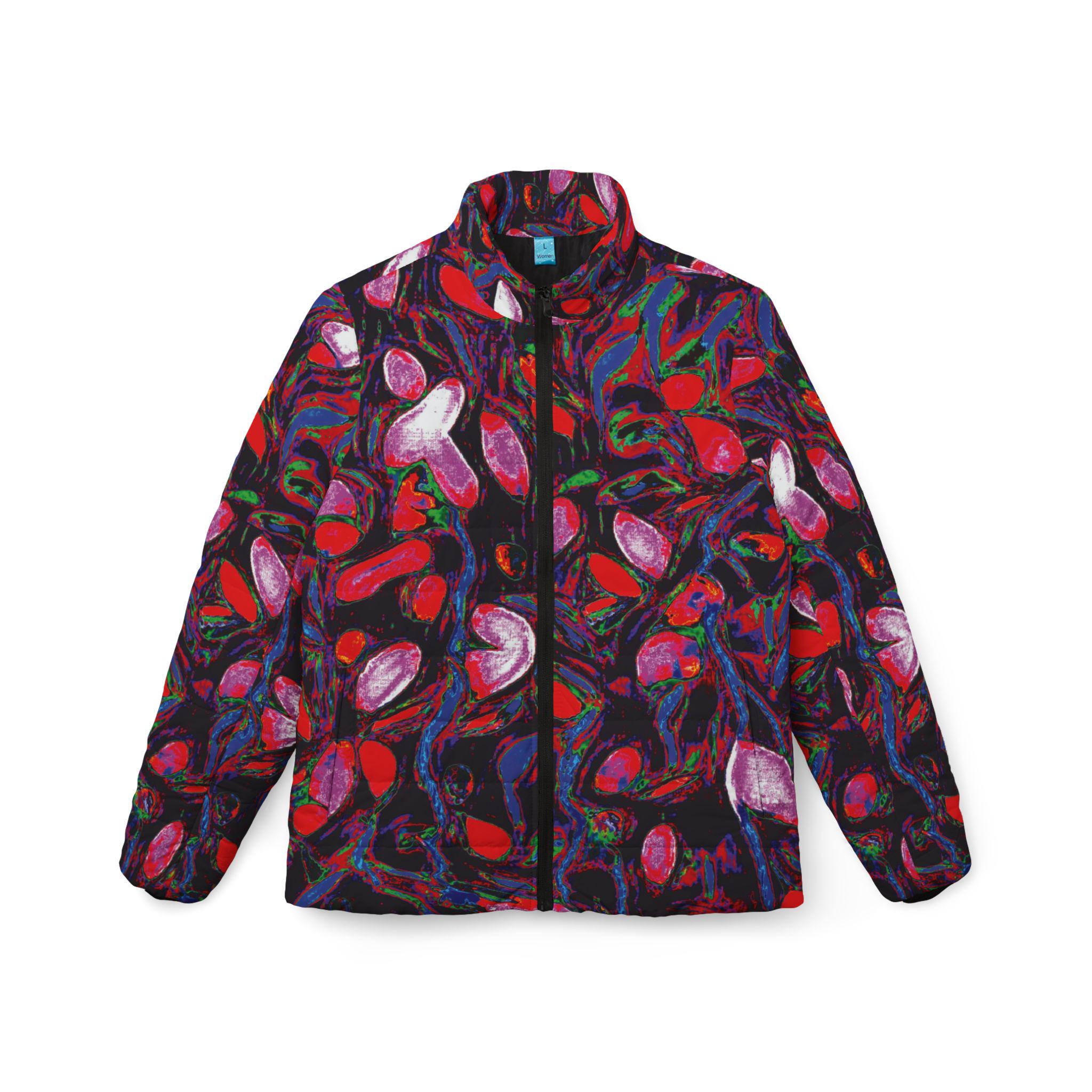 Red Blush - Womens Puffer Jacket