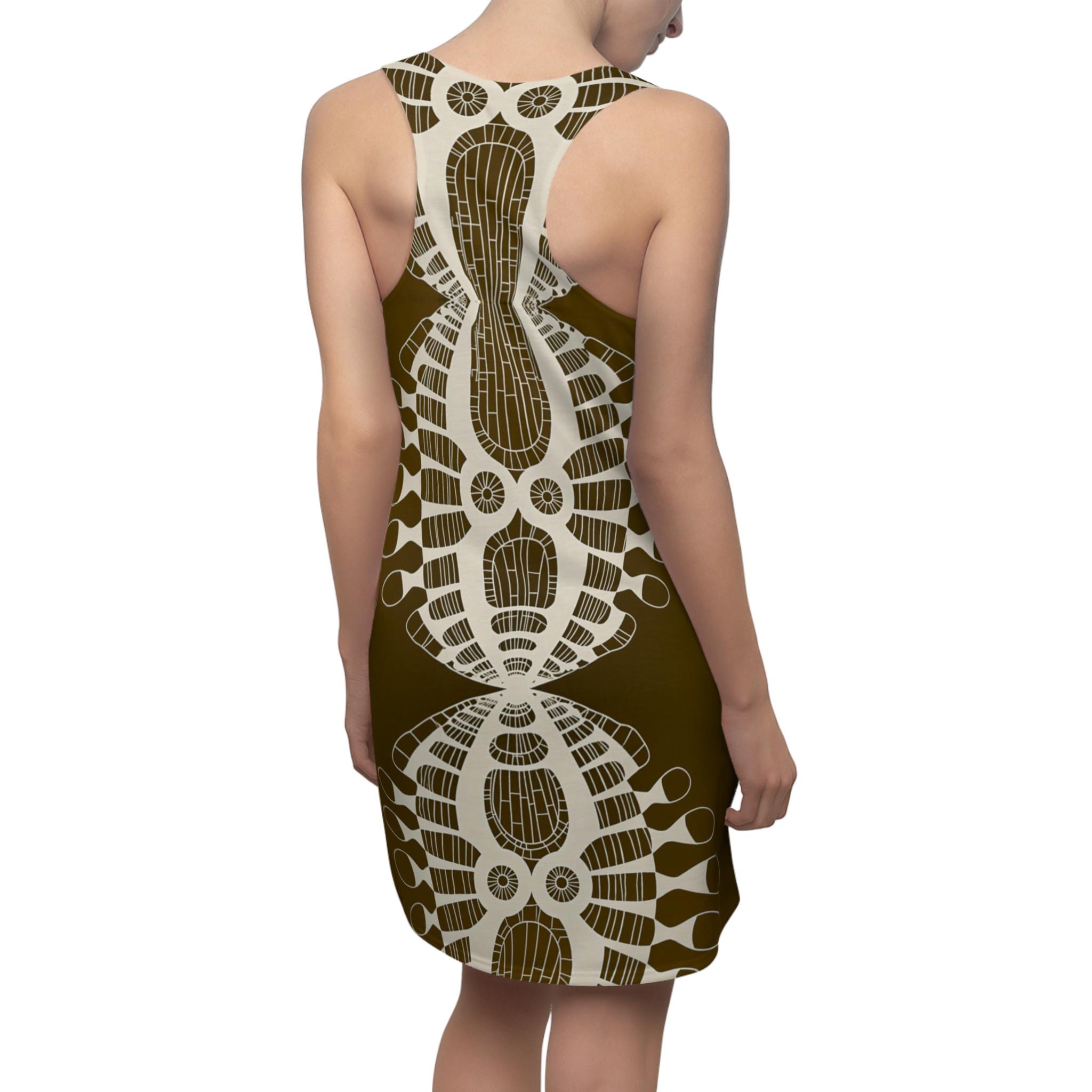 Abstract Urchin Brown - Dress