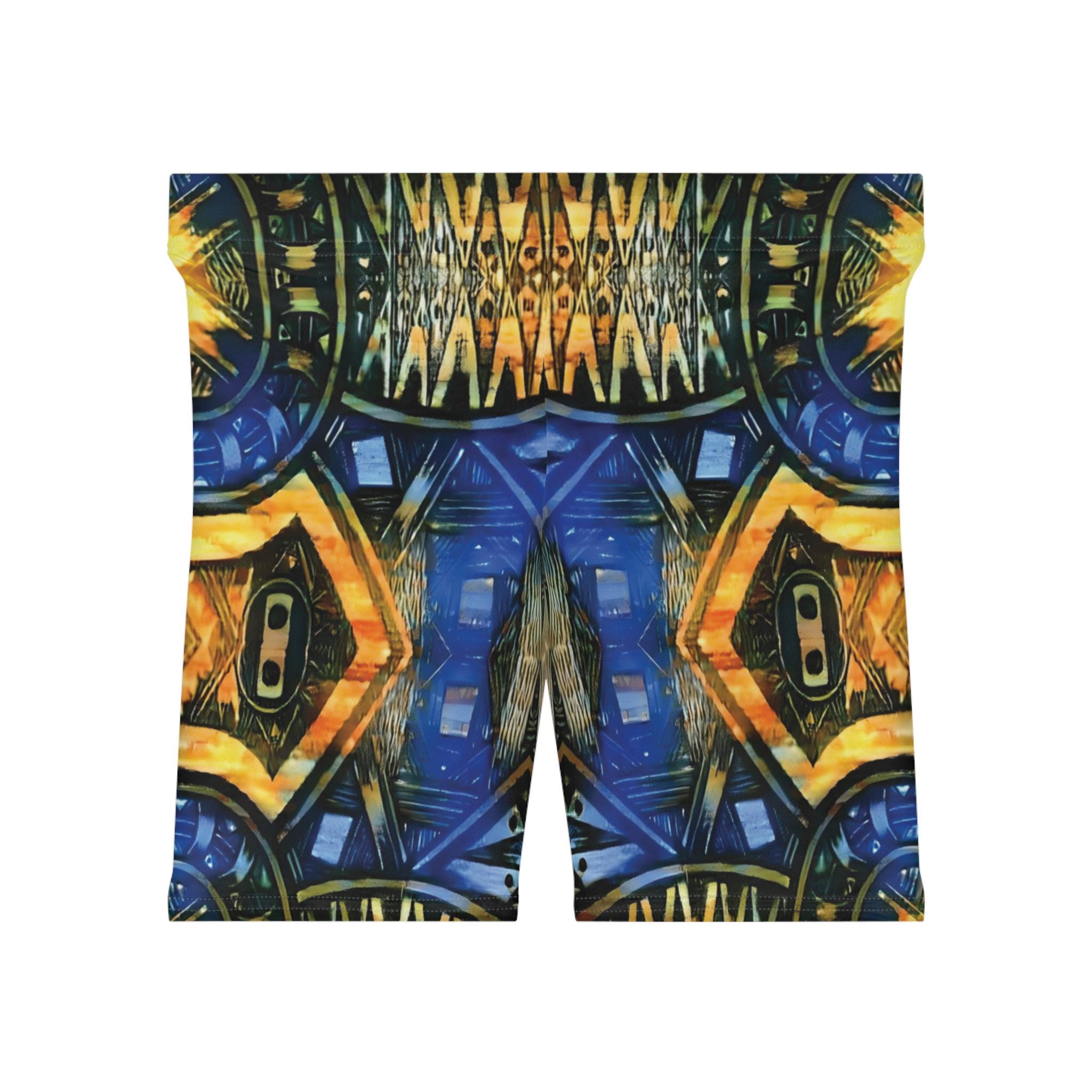 Blue Shield - Womens Biker Shorts
