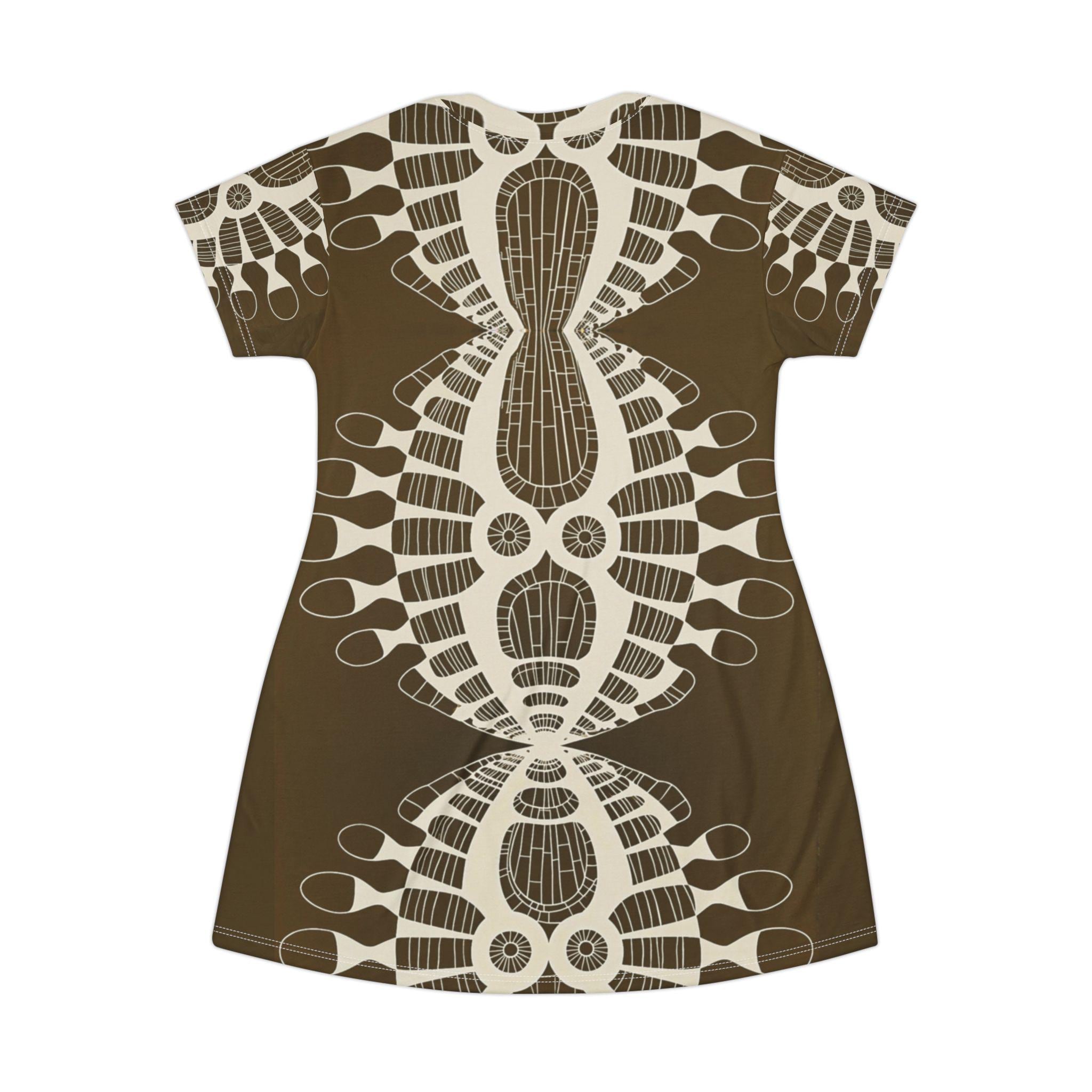 Abstract Urchin Brown - Dress