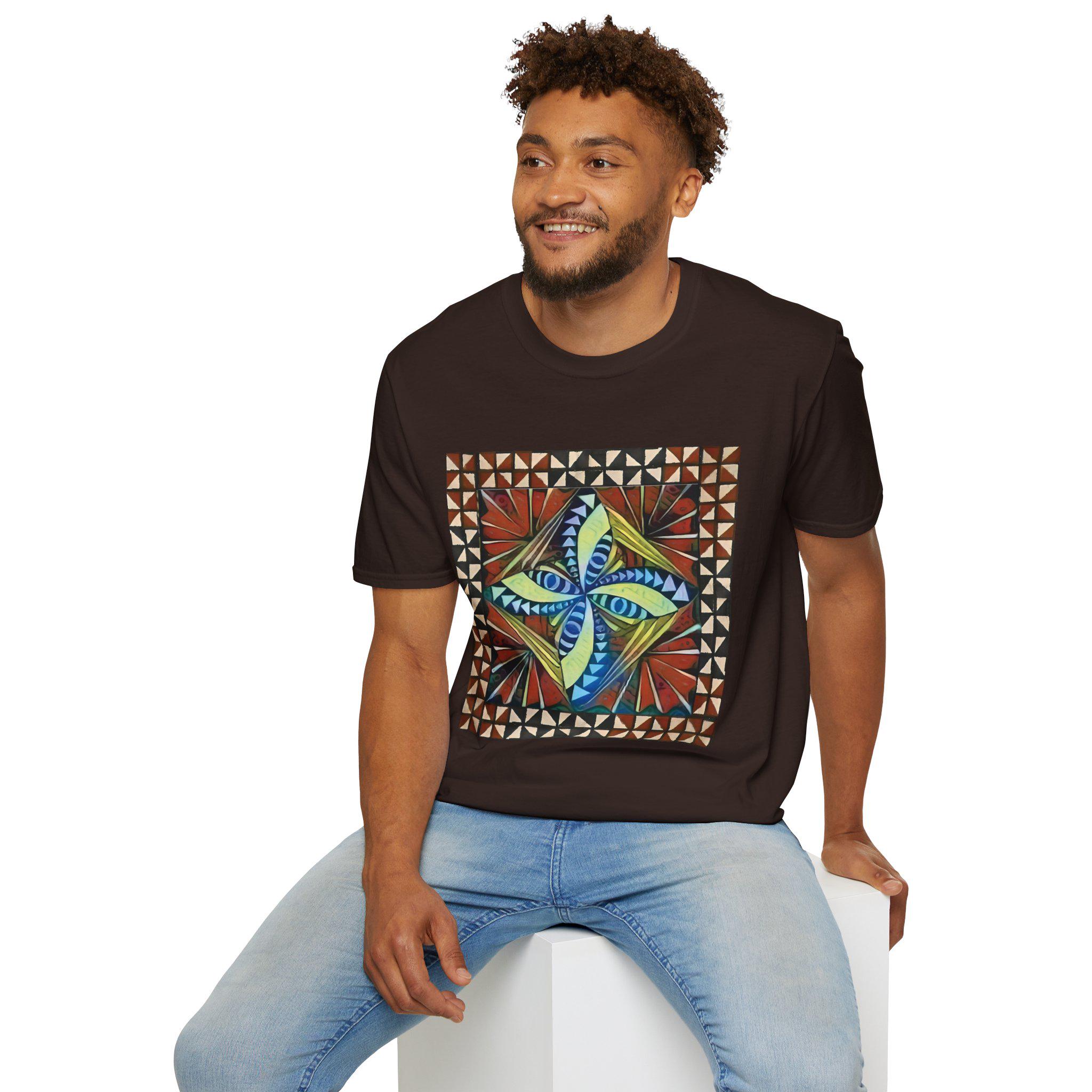 Tapa with Border - T Shirt