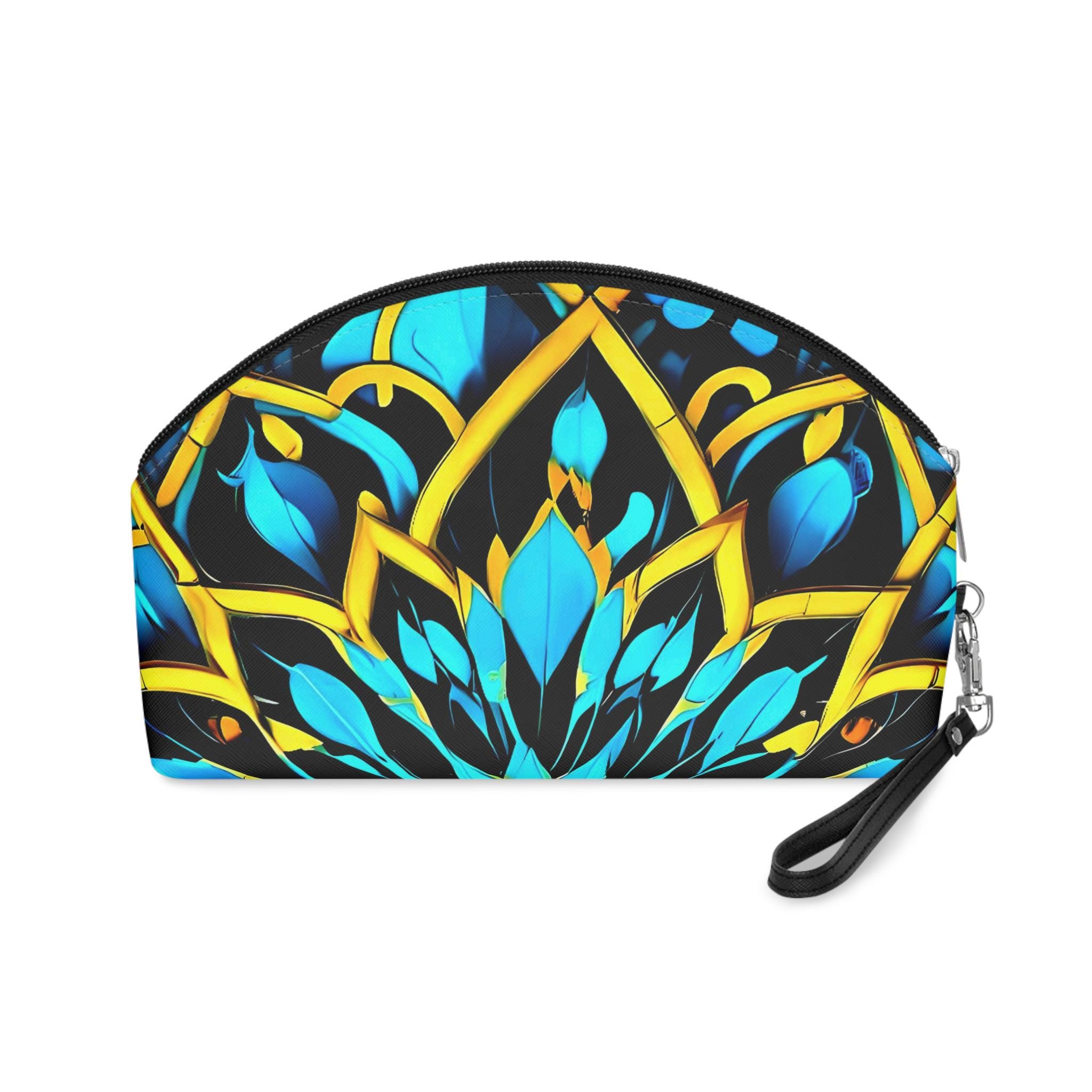 Blue Lace A - Makeup Bag