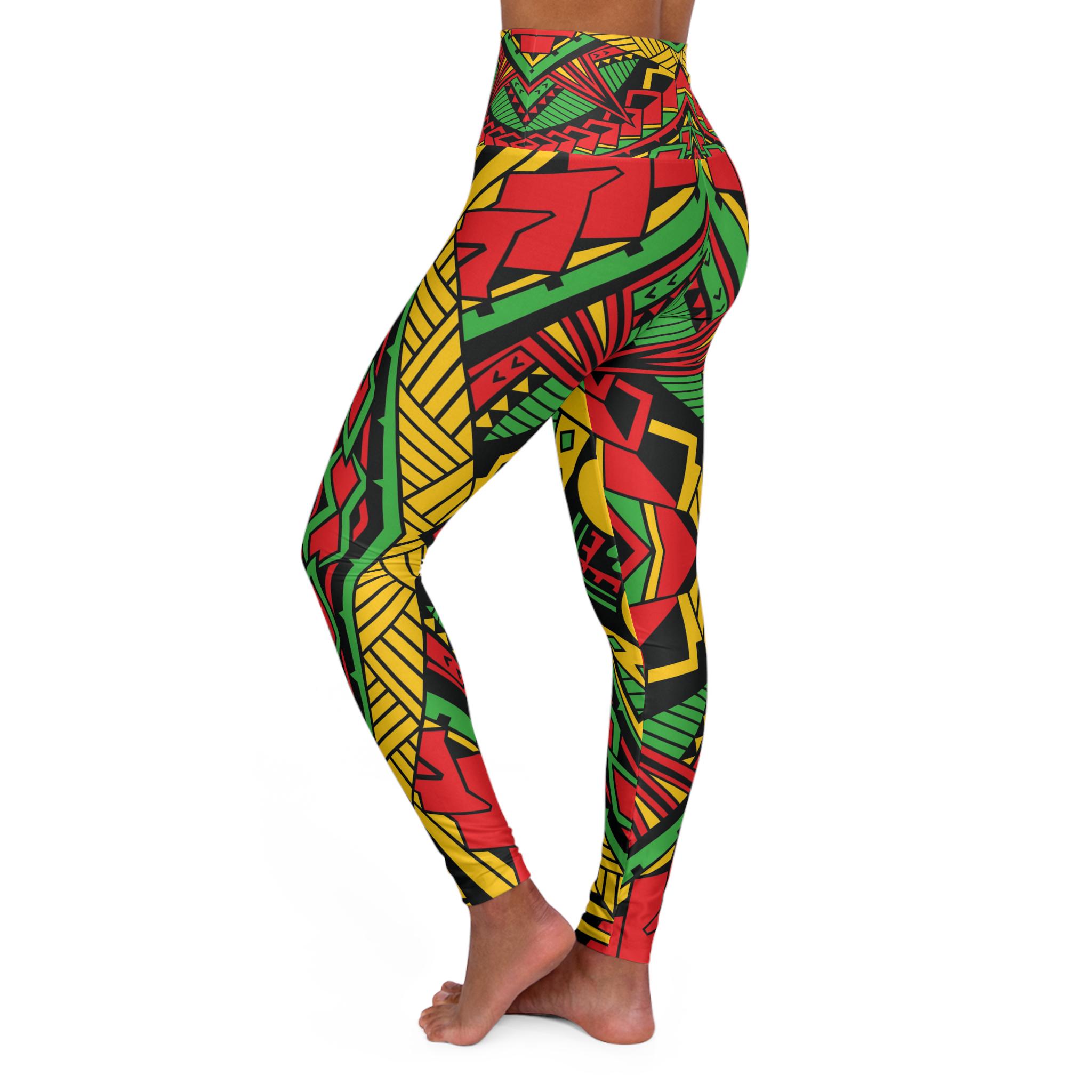 Reggae Lion Front - Yoga Pants