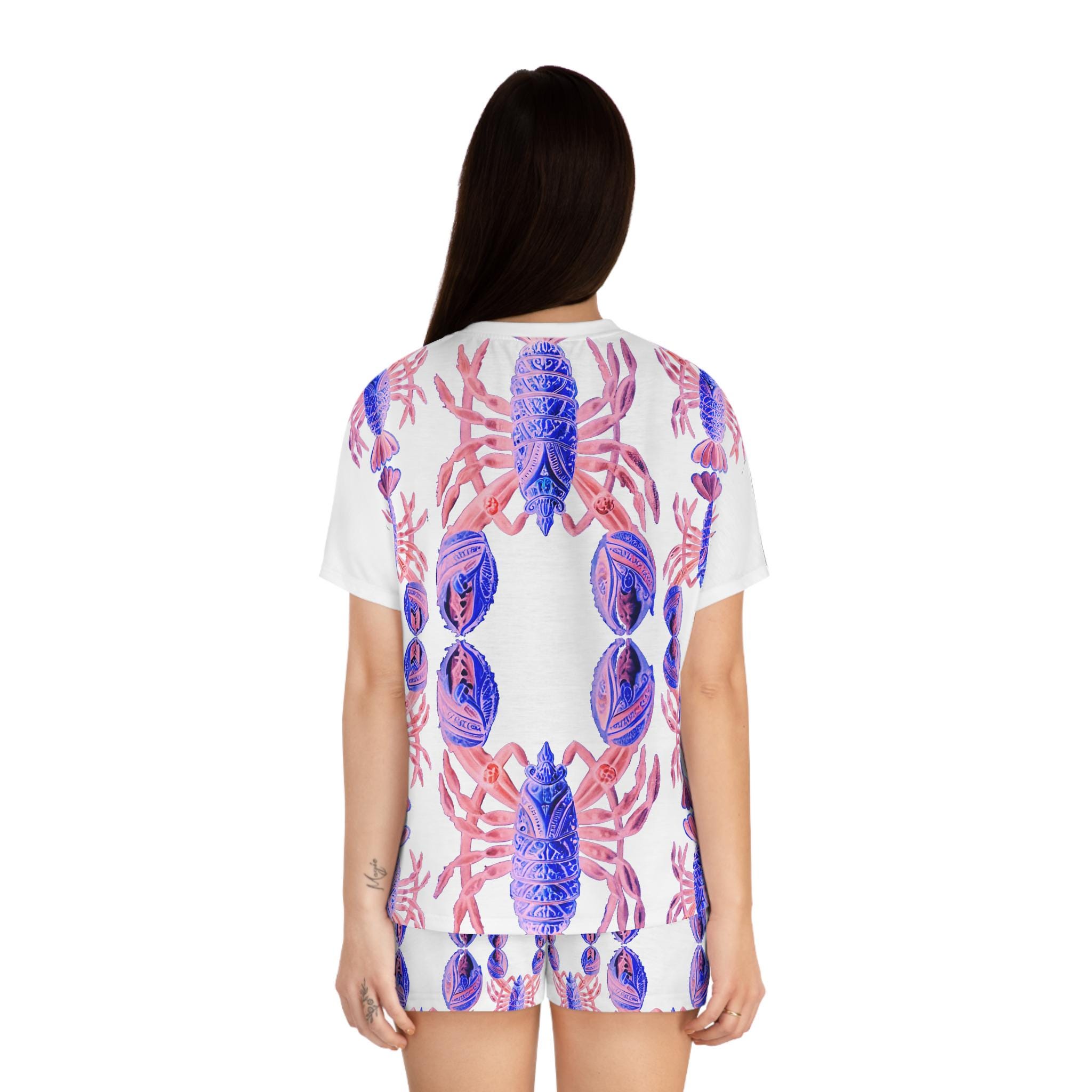 Lobster Party Blue A - Womens Pajamas