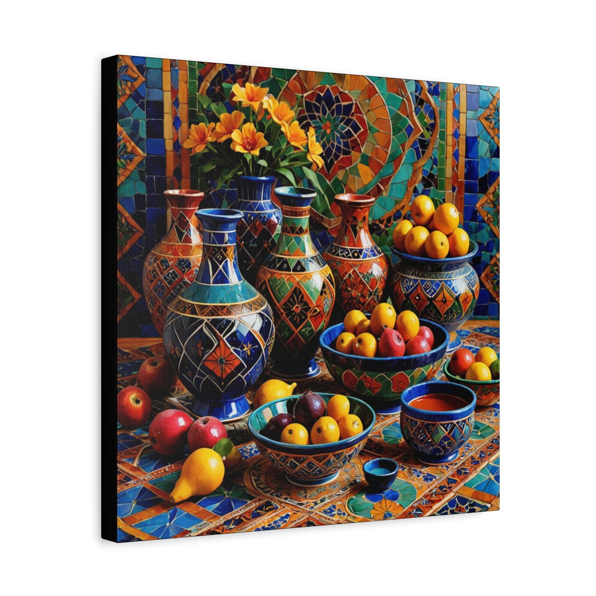Table with Fruit - Canvas Wall Art