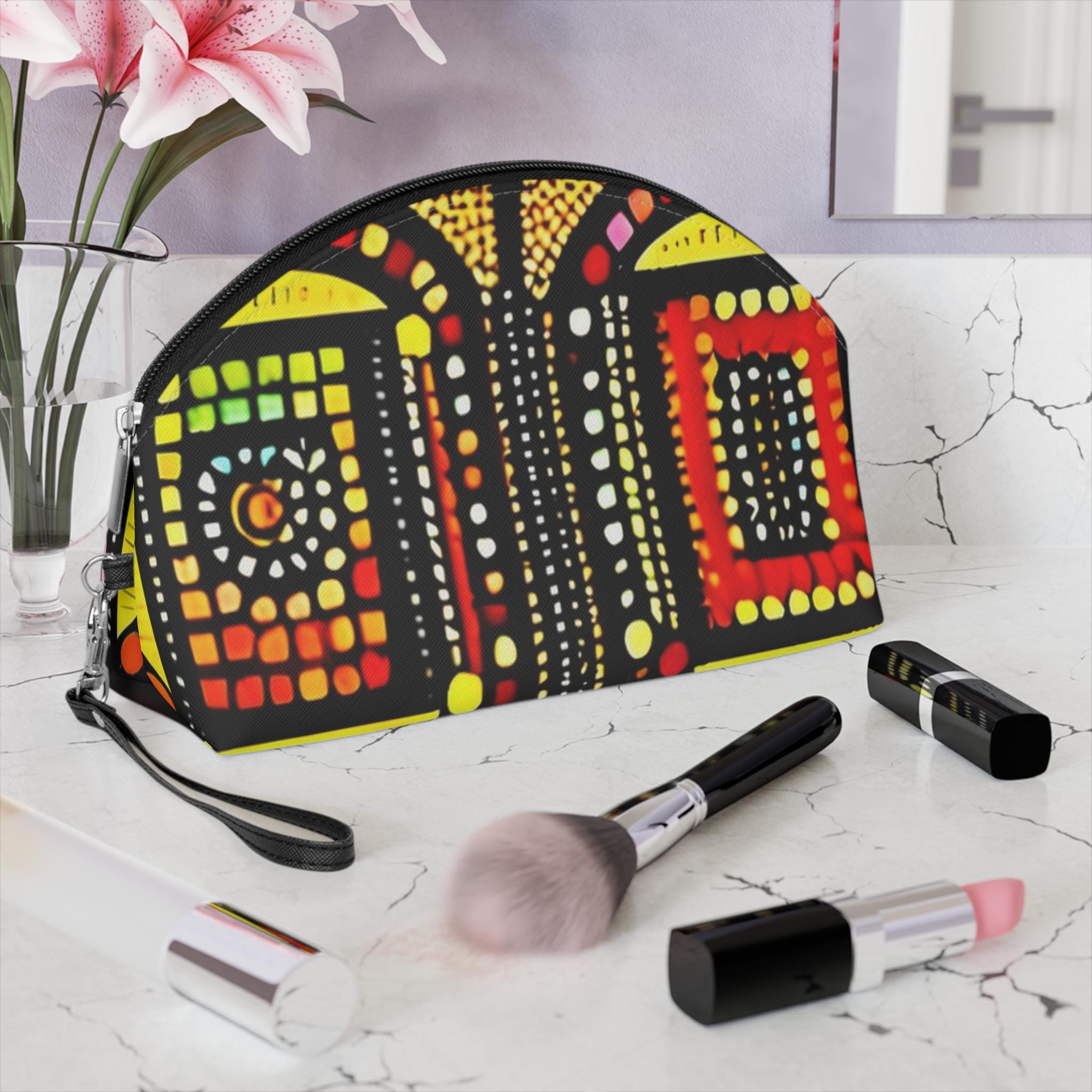 Square Dots - Makeup Bag