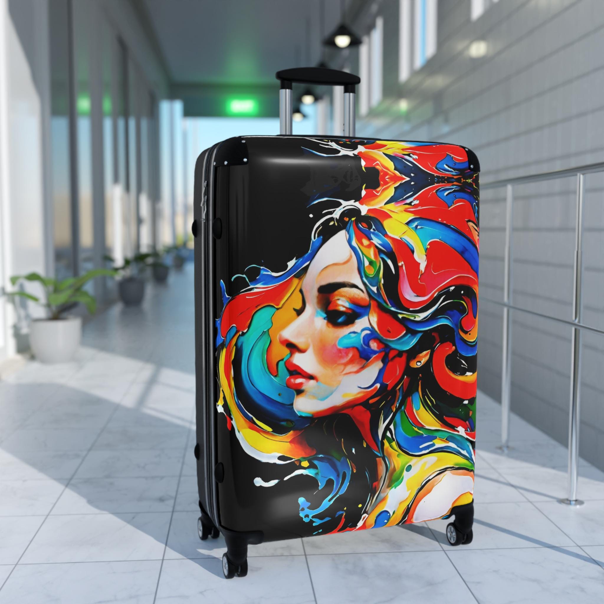 Lady with Paint - Suitcase