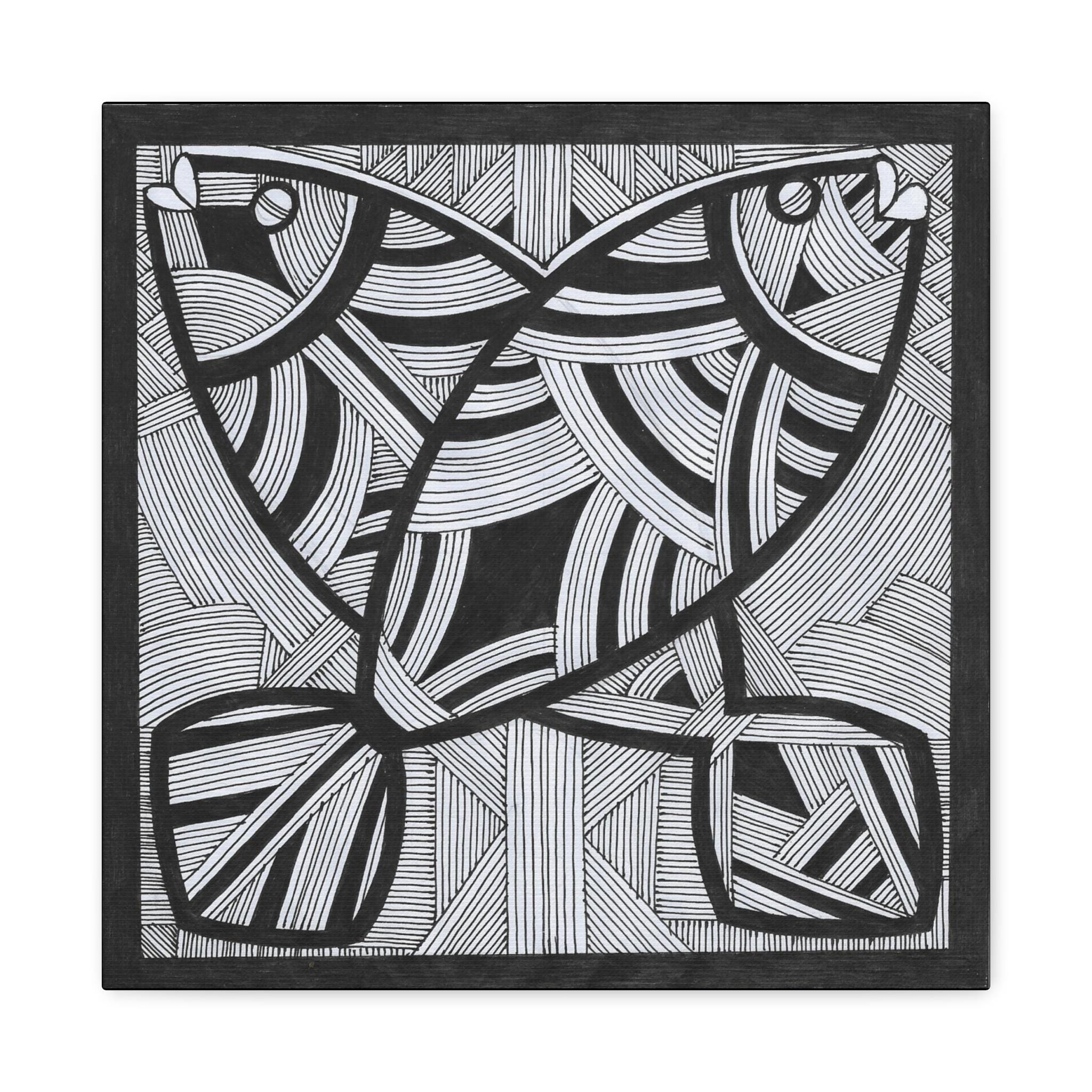 Two Fish B - Canvas Wall Art