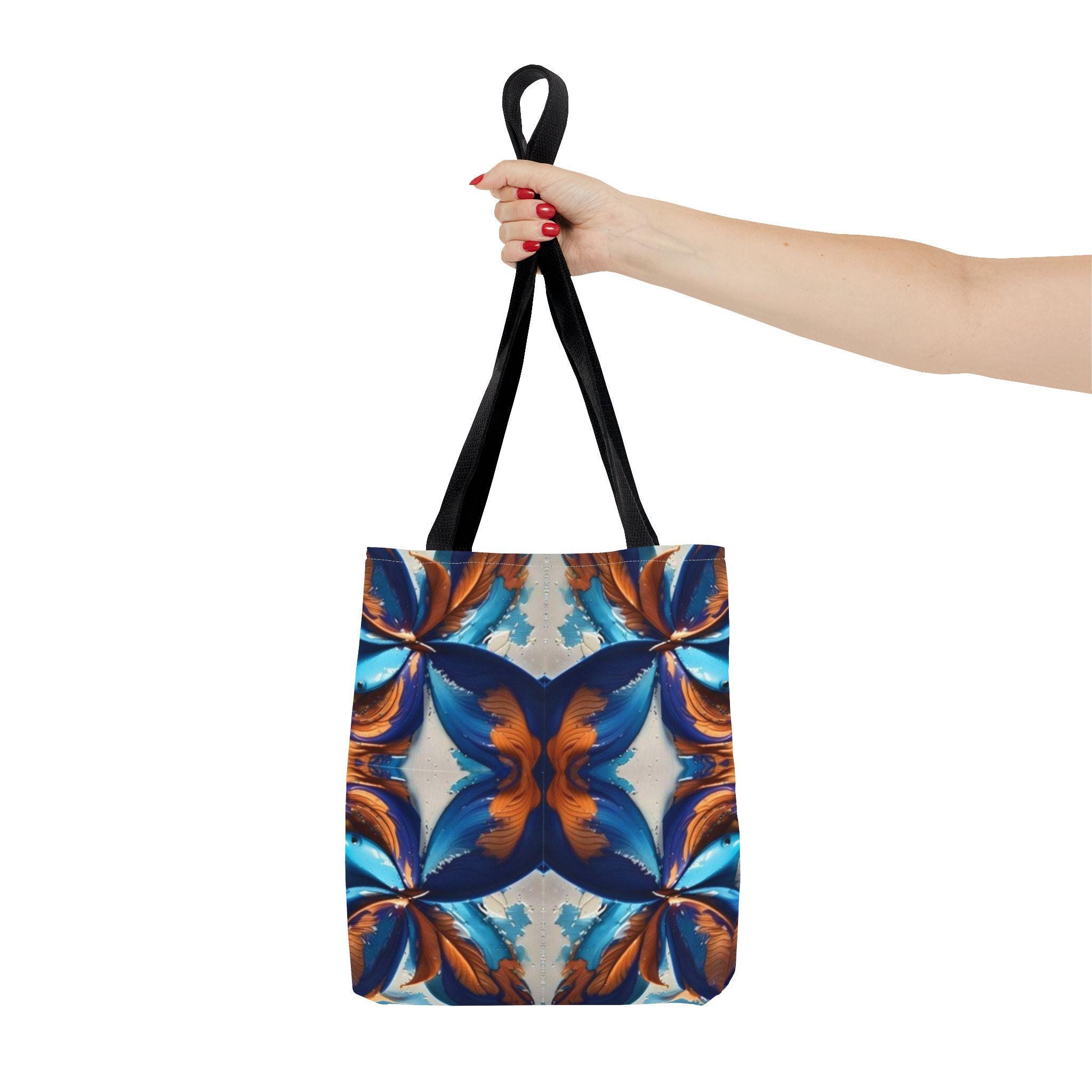 Blue Fan Quad - Tote Bag