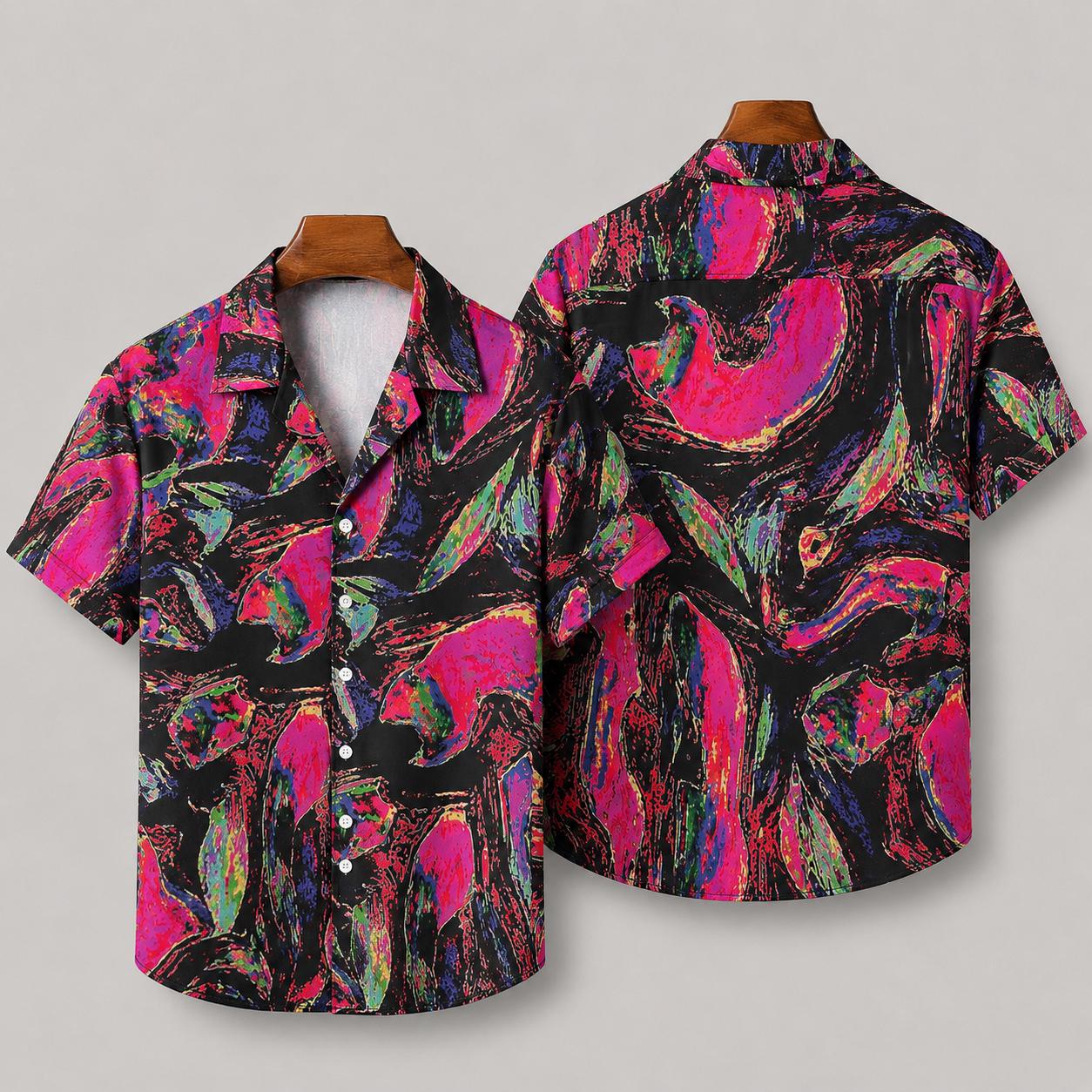 Pink Branch - Hawaiian Shirt