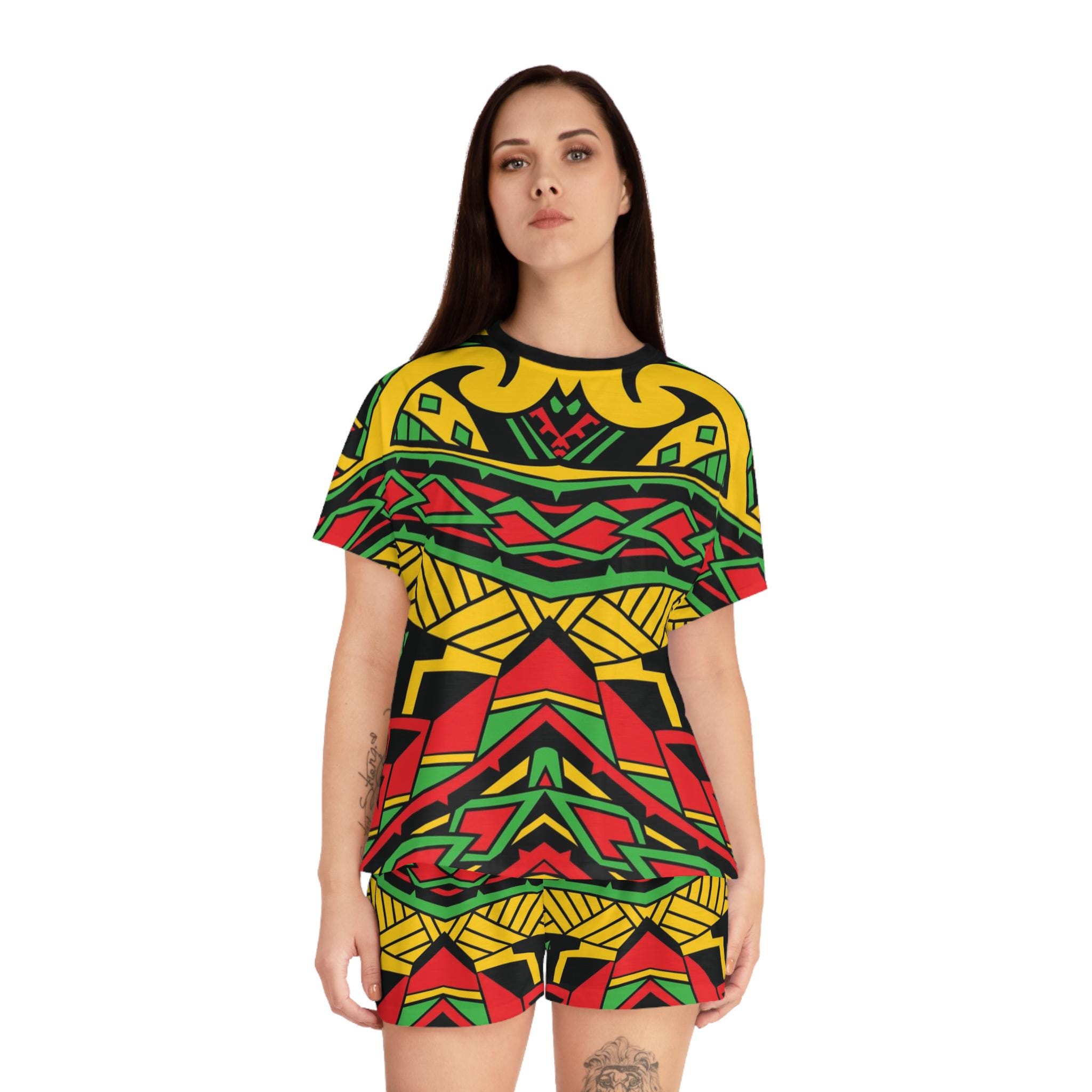 Reggae Lion Front - Womens Pajamas