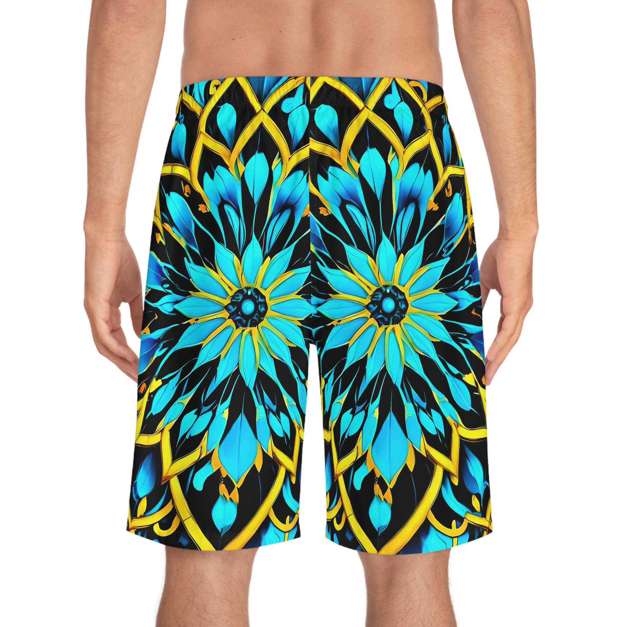Blue Lace A - Board Shorts