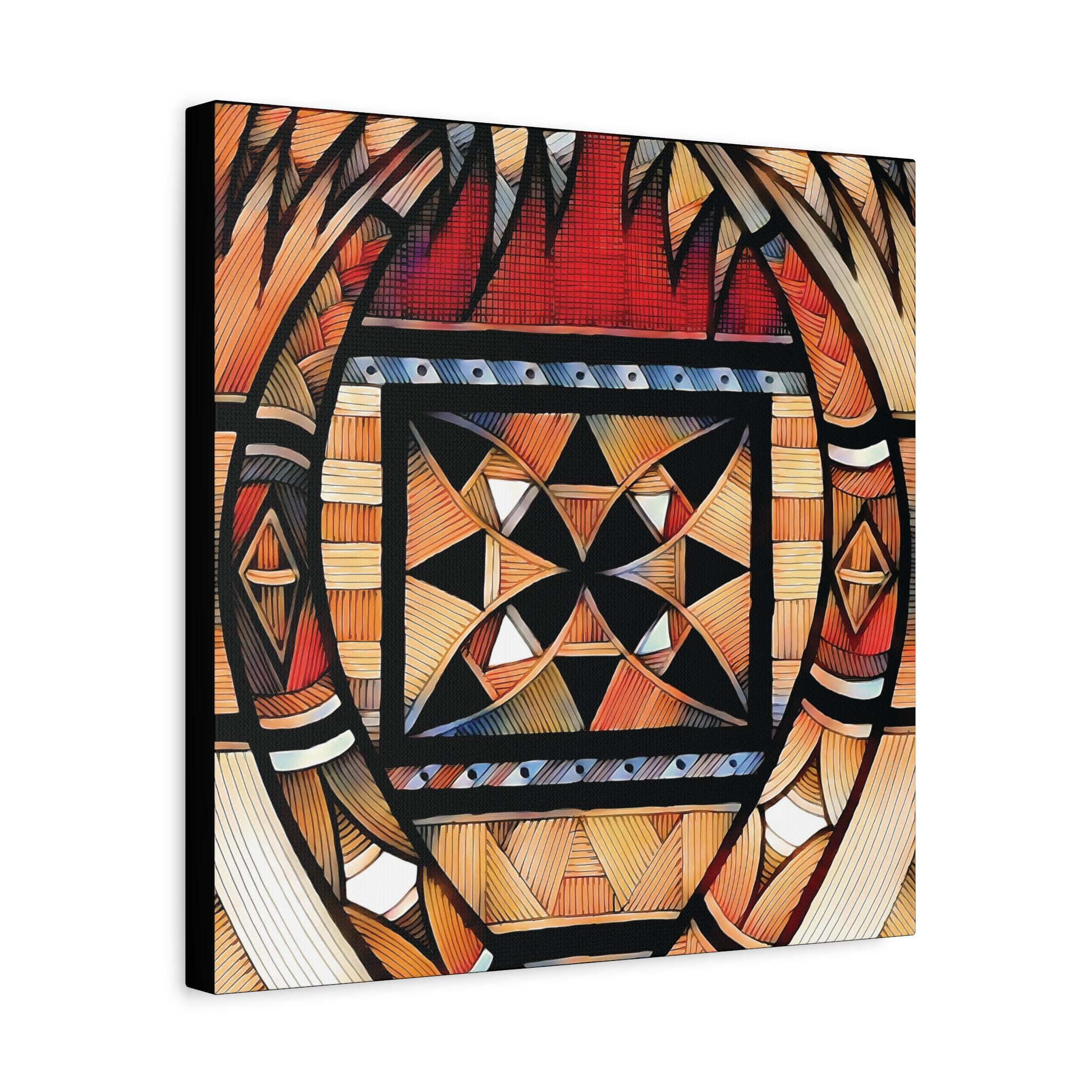 Tapa Palm - Canvas Wall Art