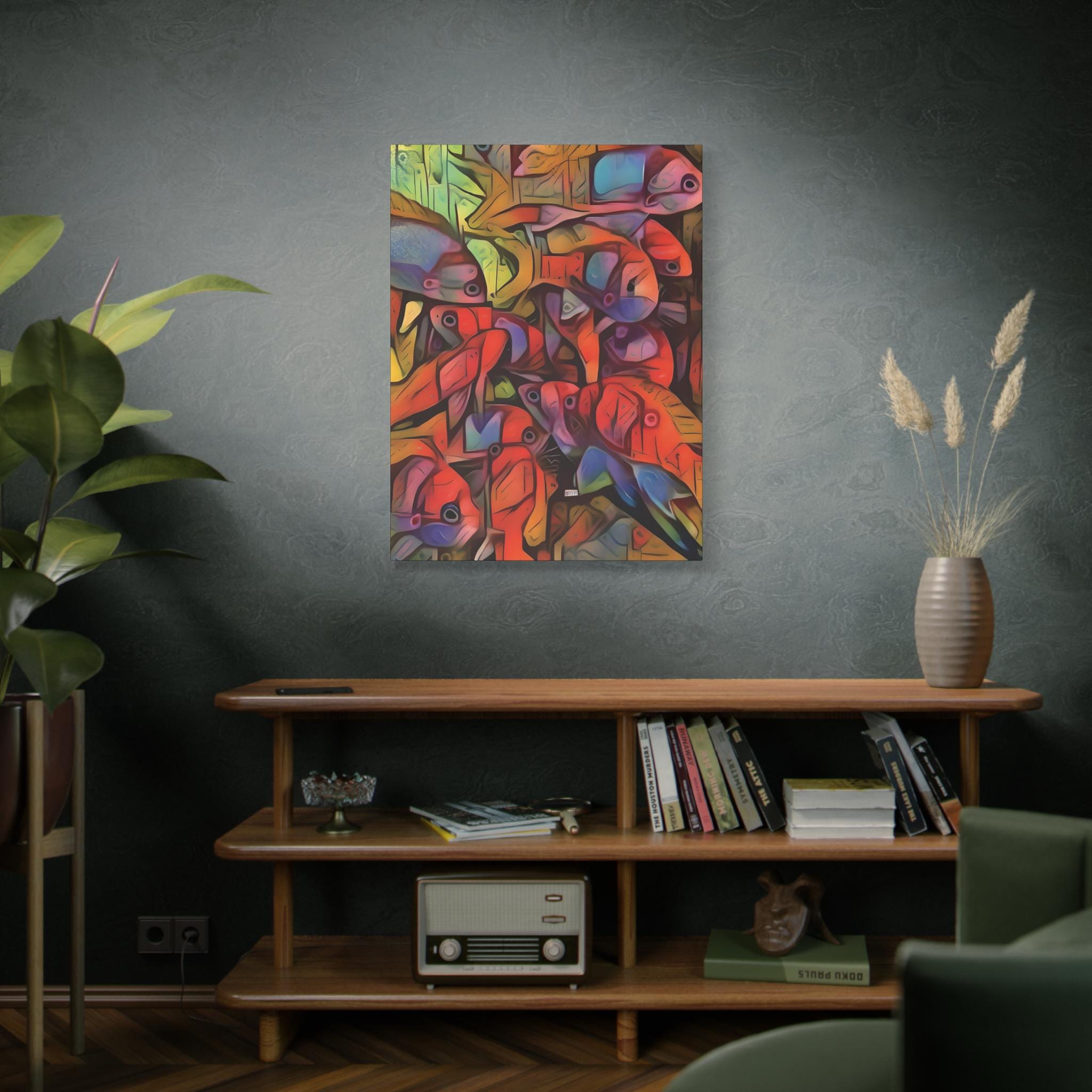 Square Backs Left - Canvas Wall Art