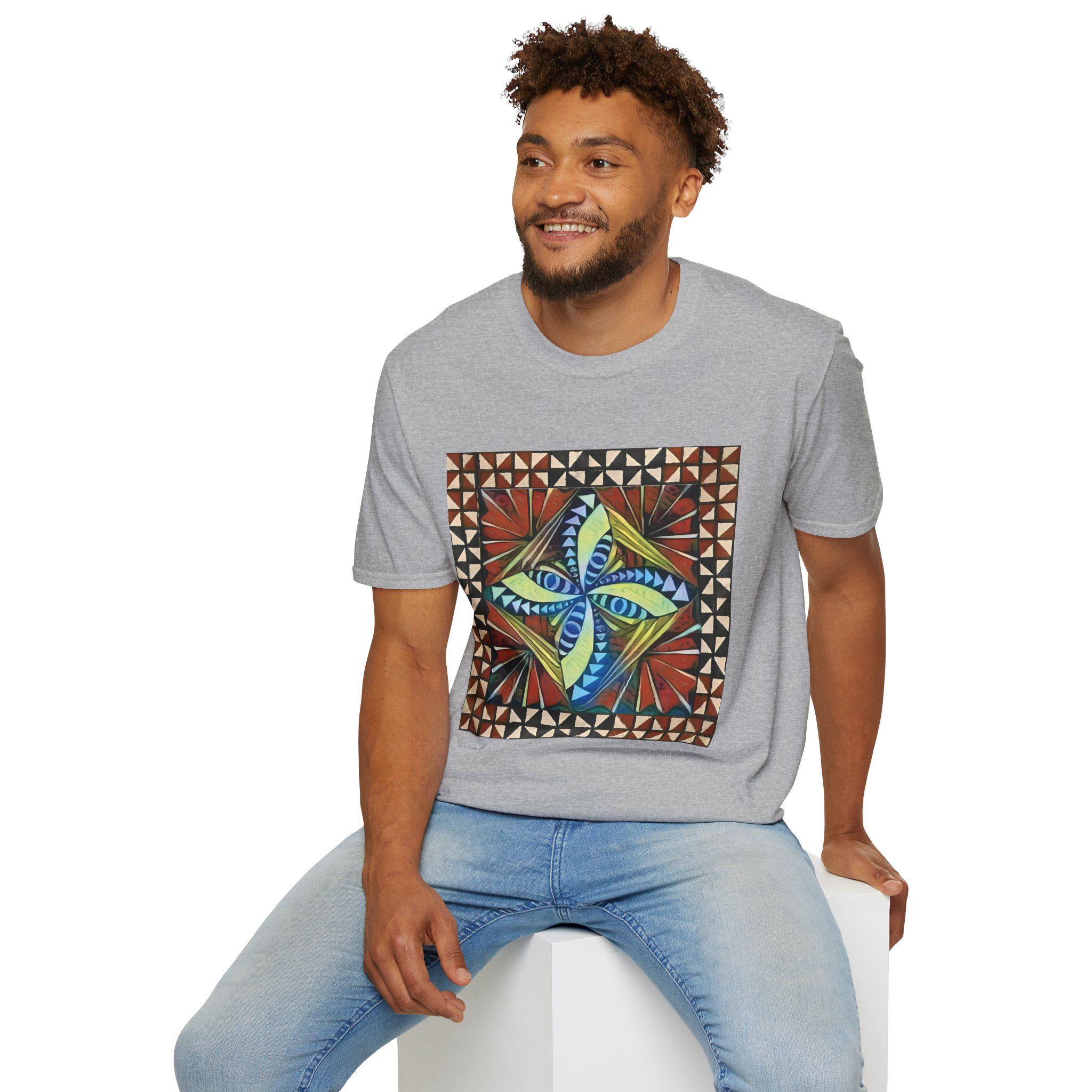 Tapa with Border - T Shirt