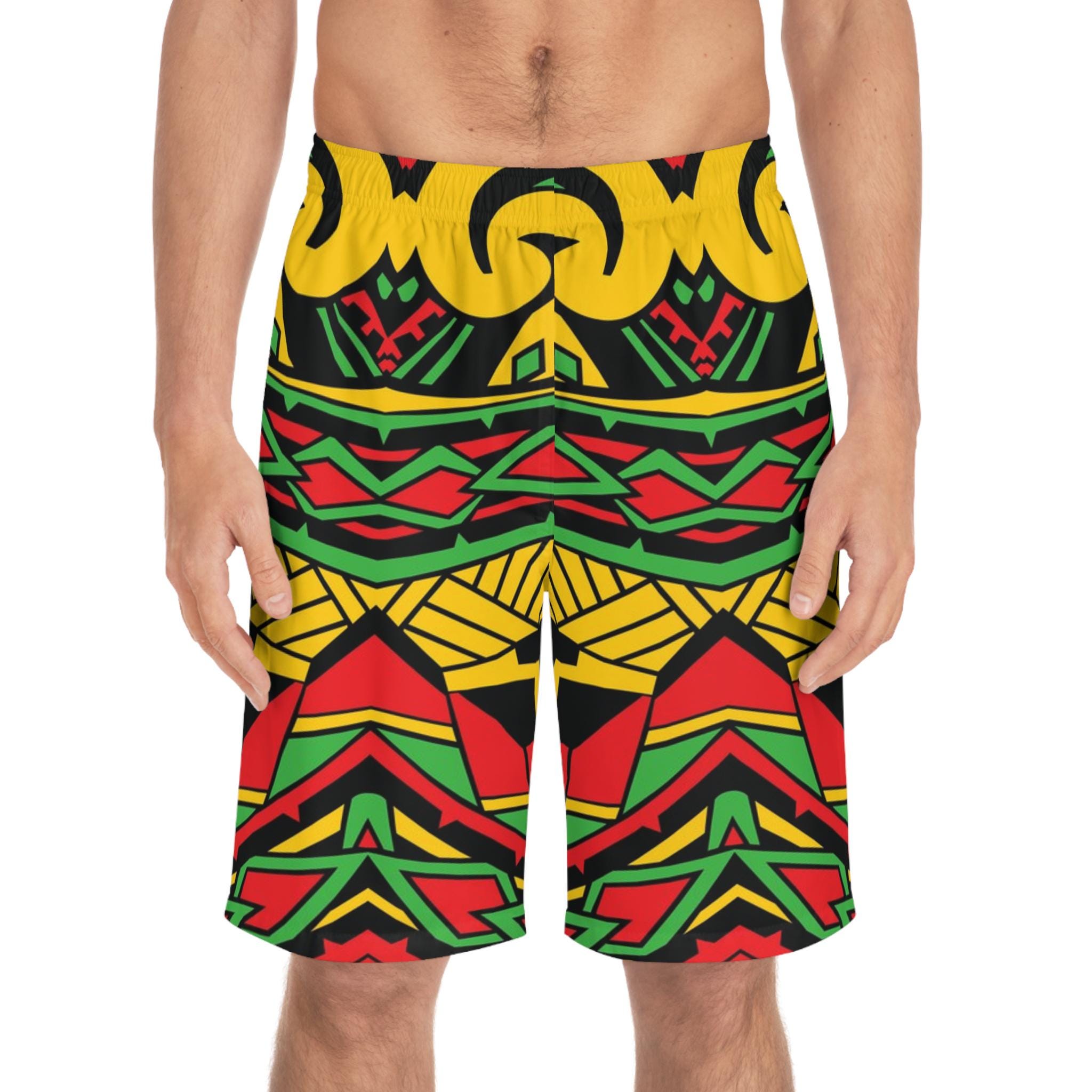 Reggae Lion Front - Board Shorts