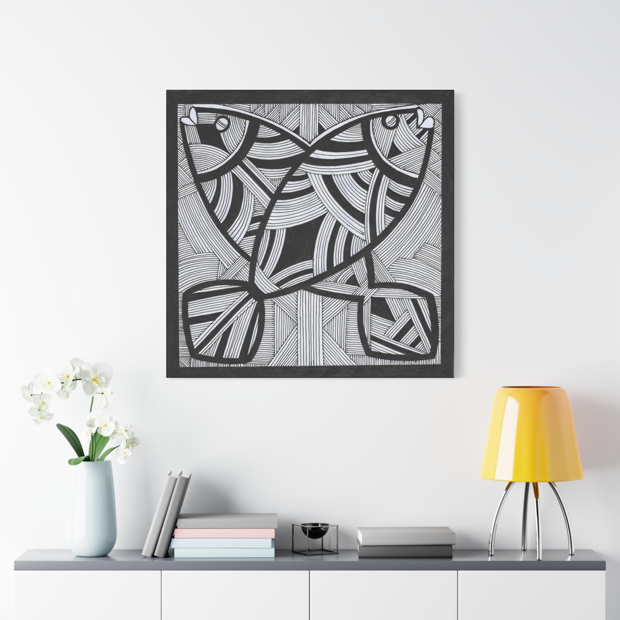 Two Fish B - Canvas Wall Art