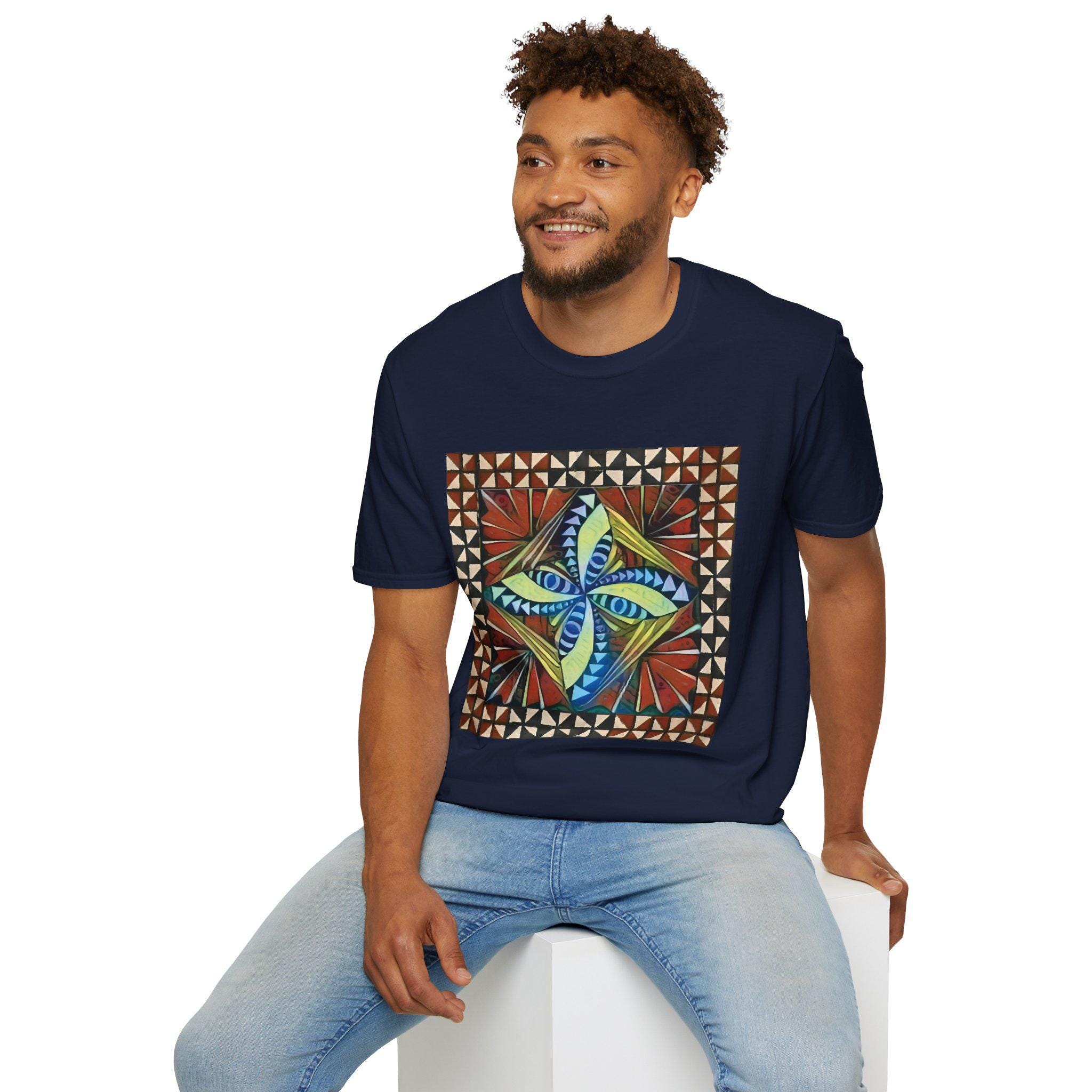Tapa with Border - T Shirt