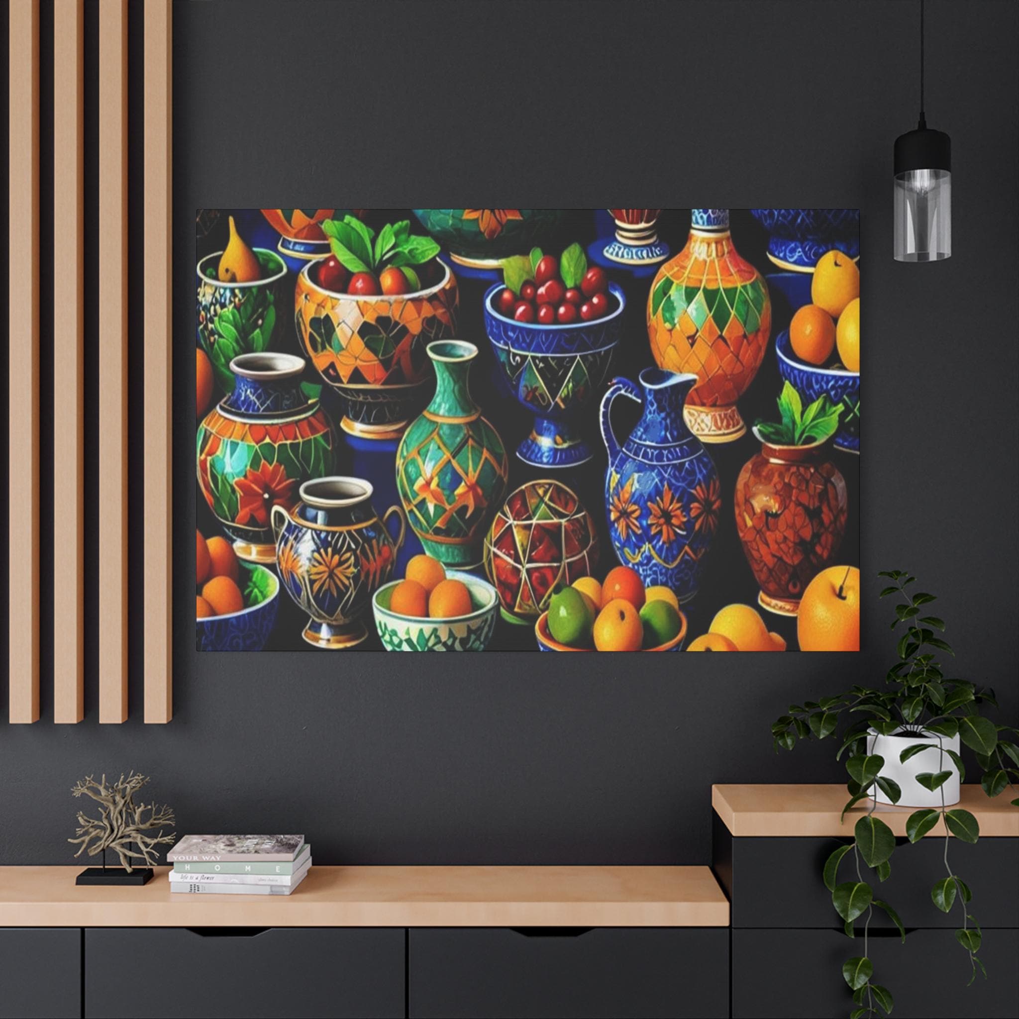 Table Full A - Canvas Wall Art