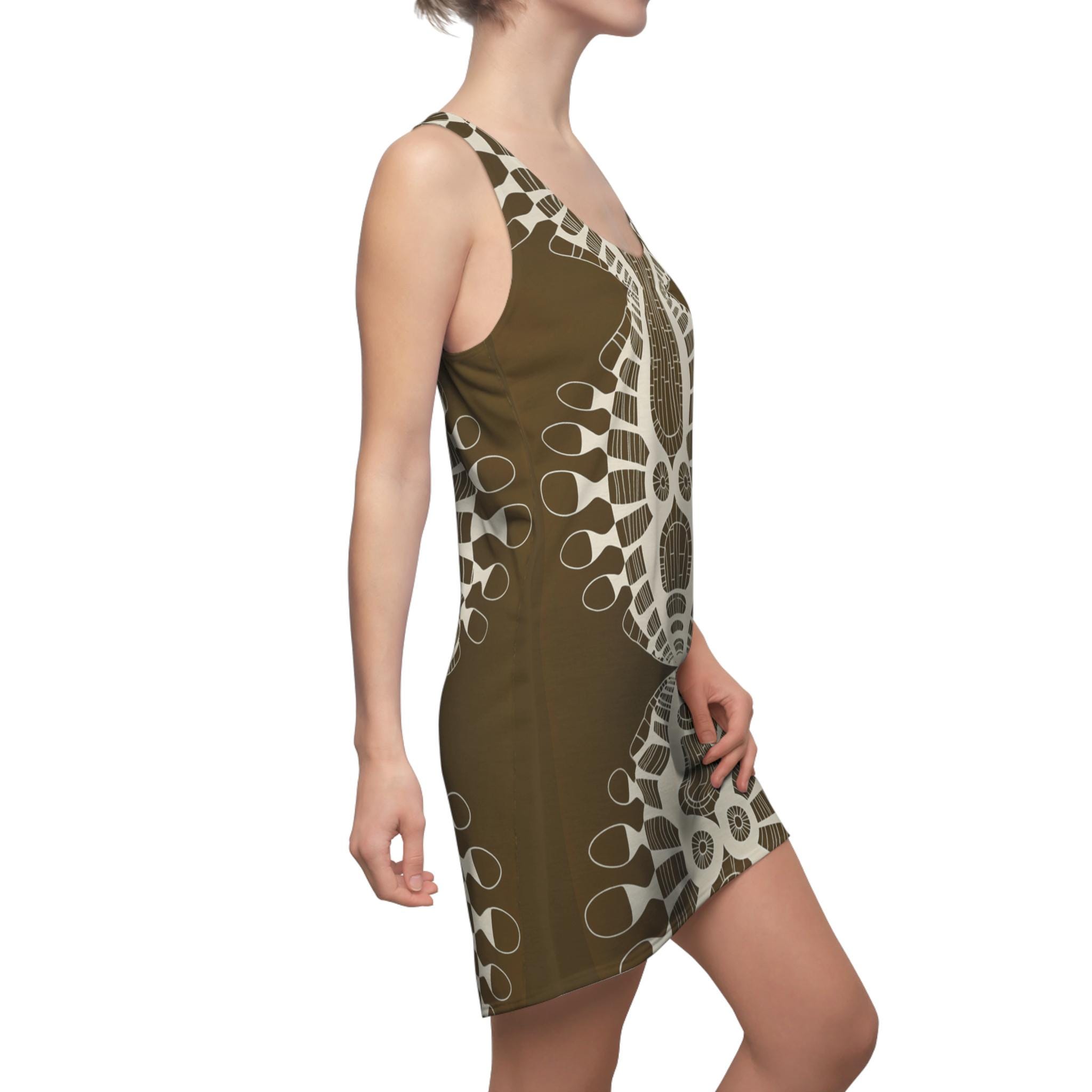 Abstract Urchin Brown - Dress
