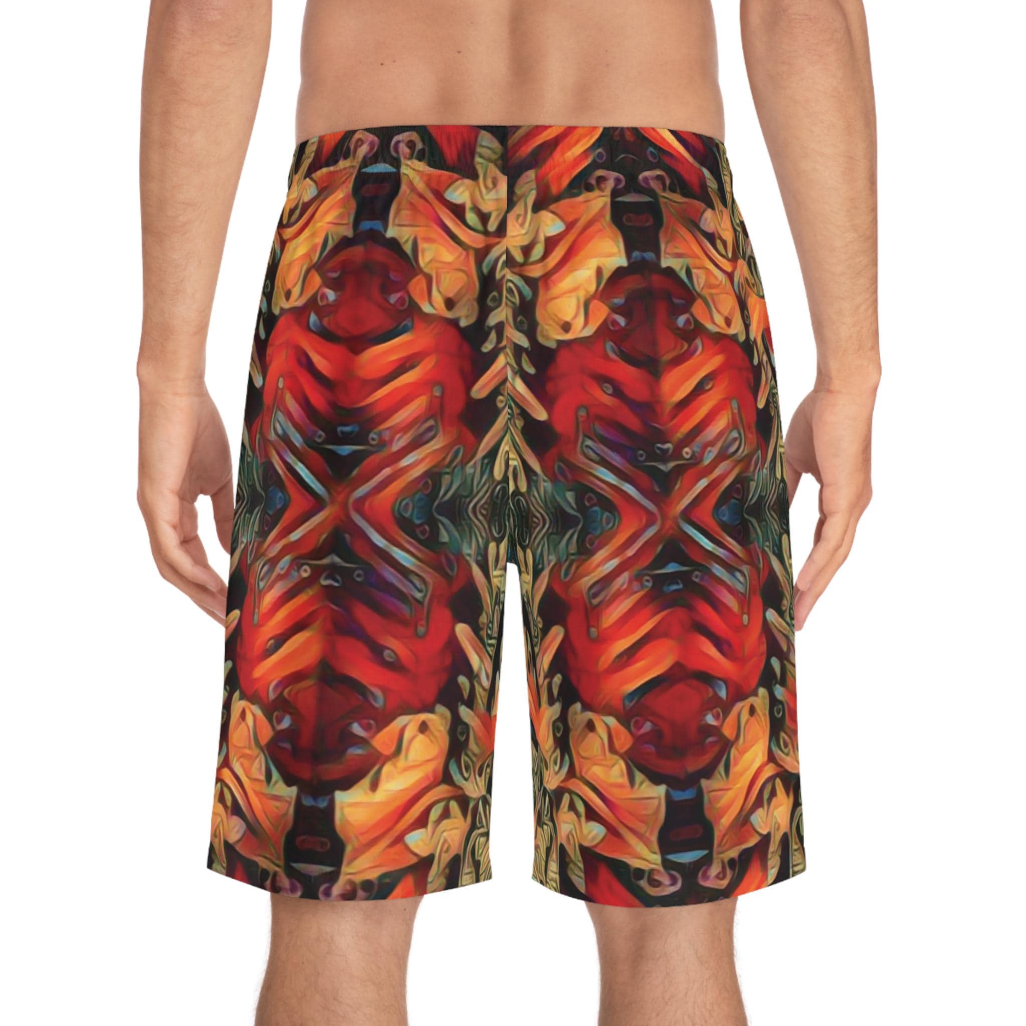 Red Spike - Board Shorts