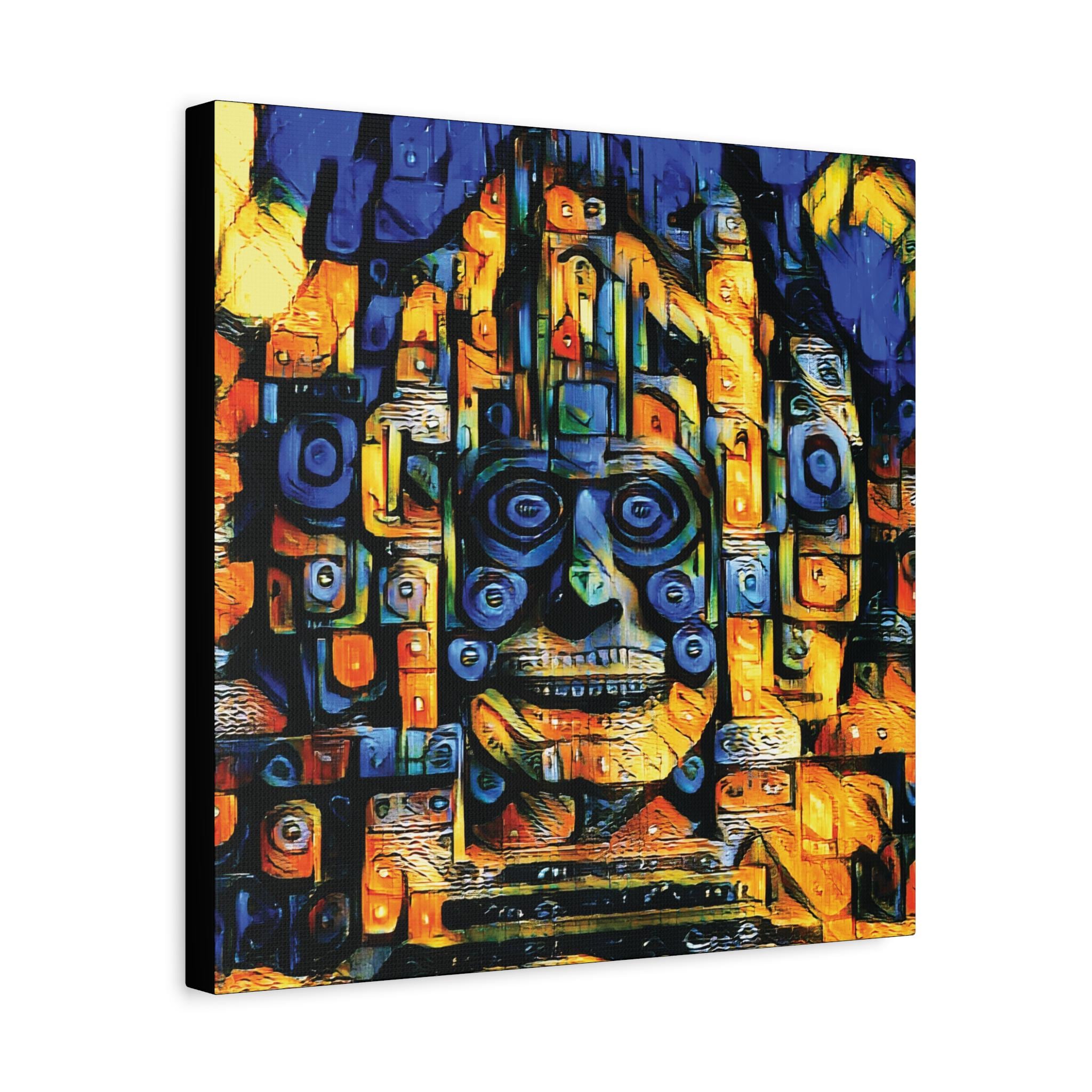 Purple Face - Canvas Wall Art
