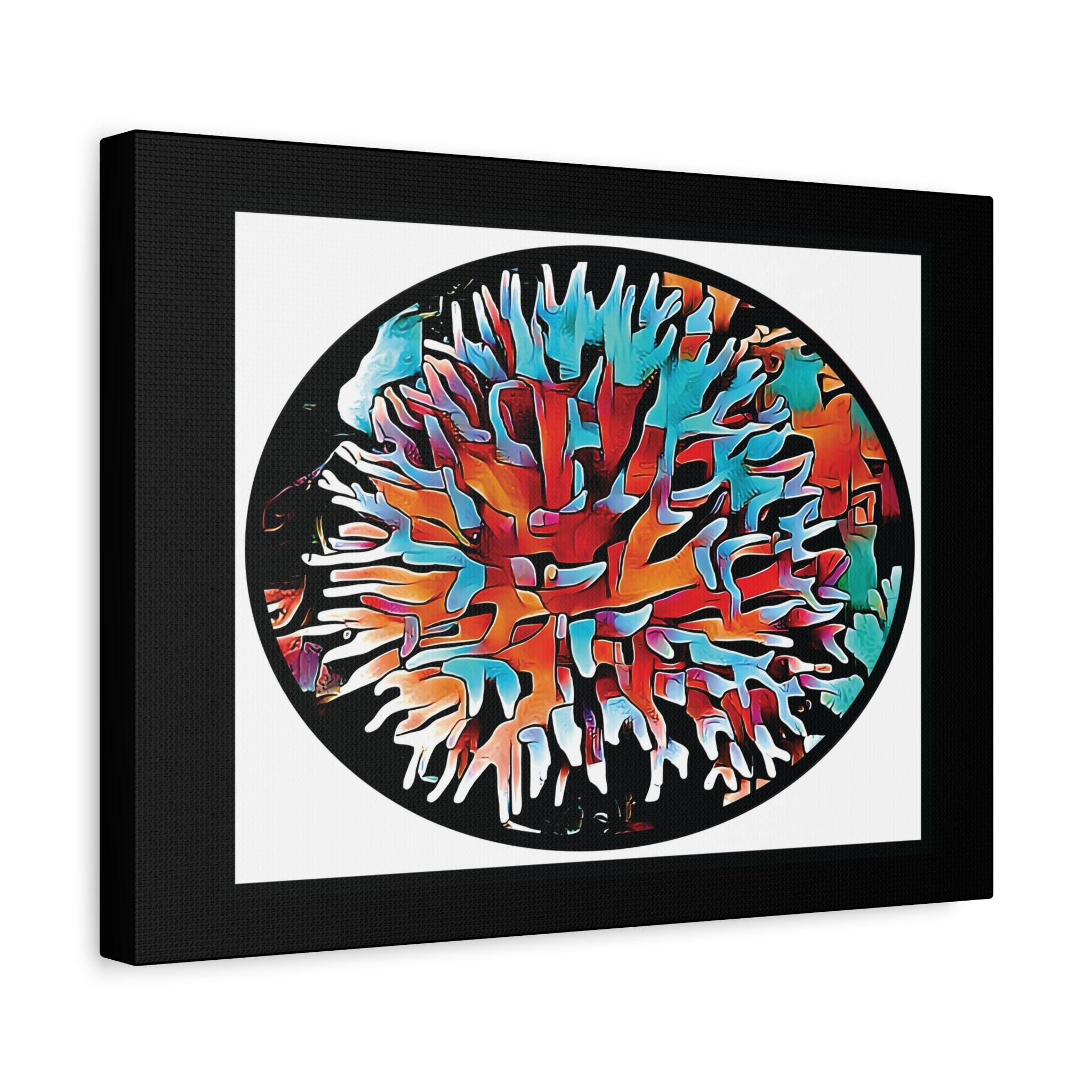 Coral View Egg - Canvas Wall Art