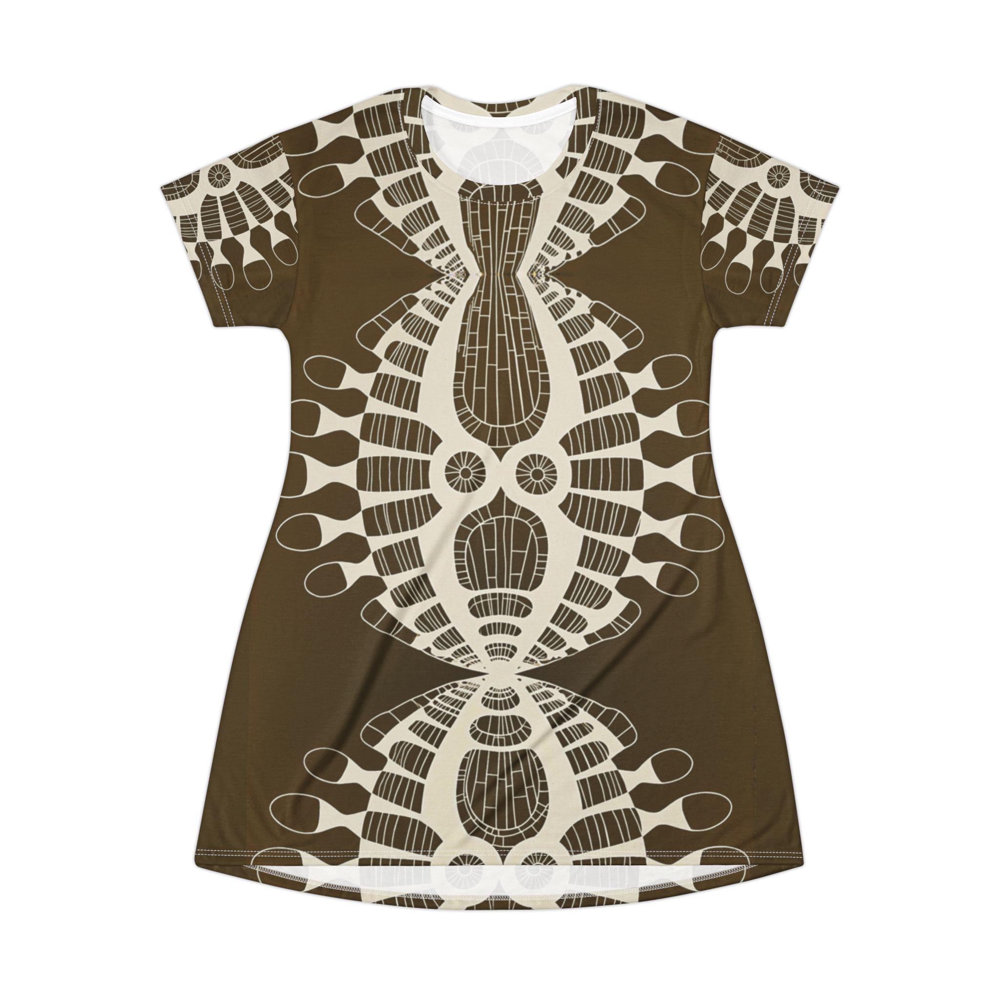 Abstract Urchin Brown - Dress