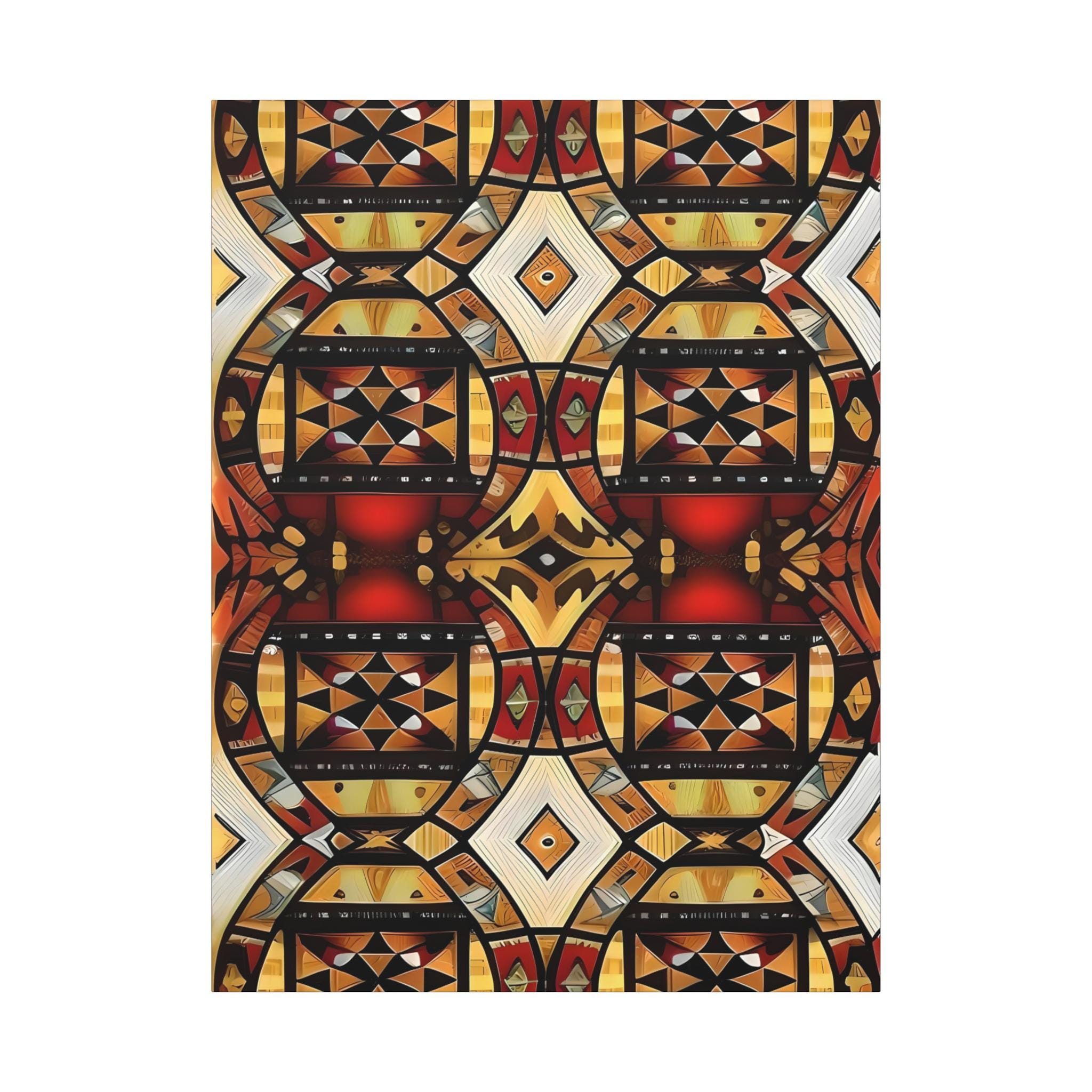 Tapa Squares A - Canvas Wall Art