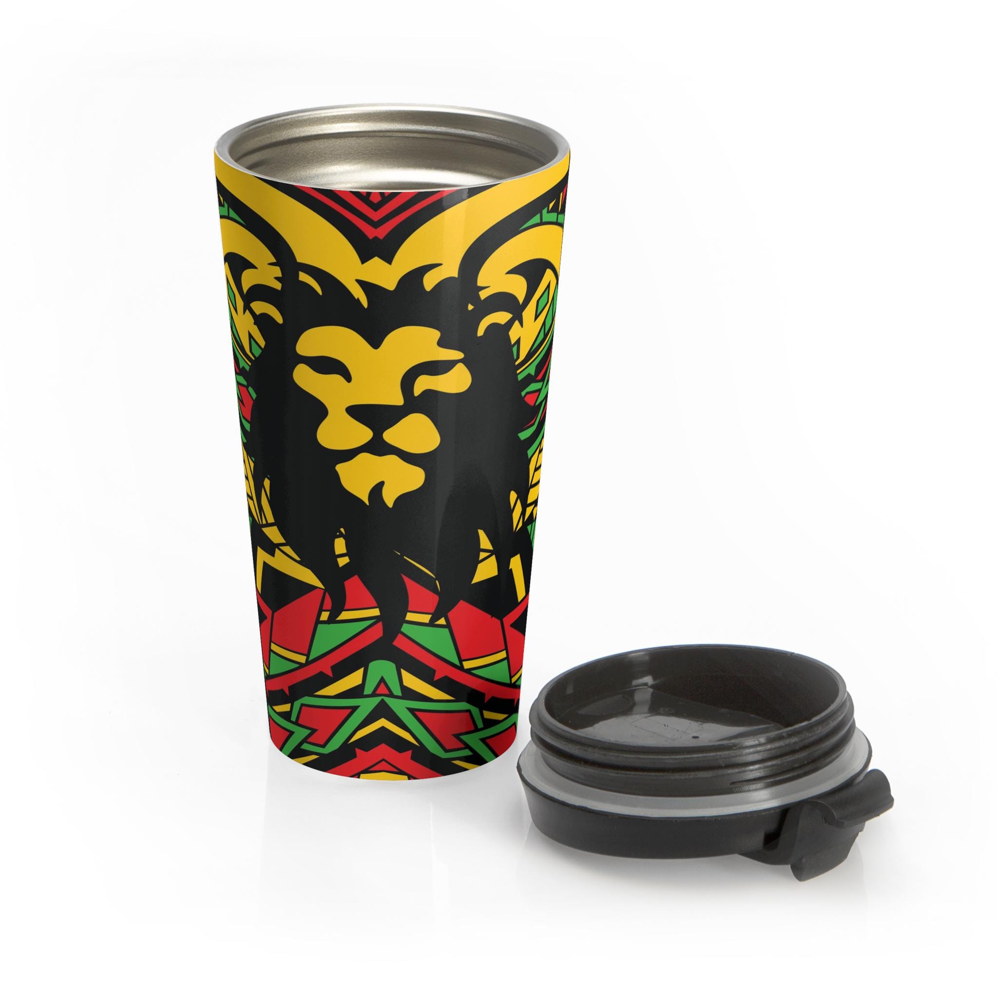 A Reggae Lion Back - Travel Mug