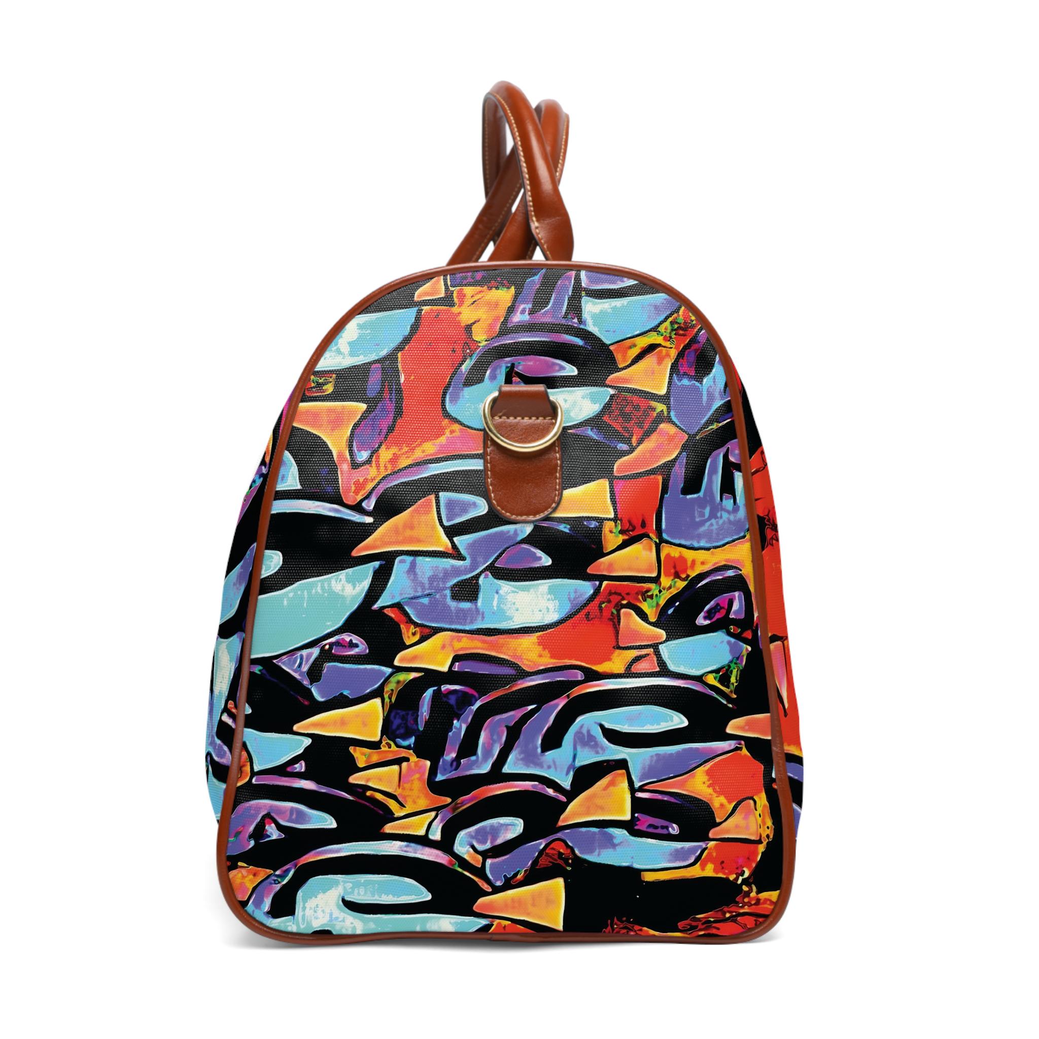 Blue Tang School Waterproof Travel Bag | Marine Fish Ocean Pattern