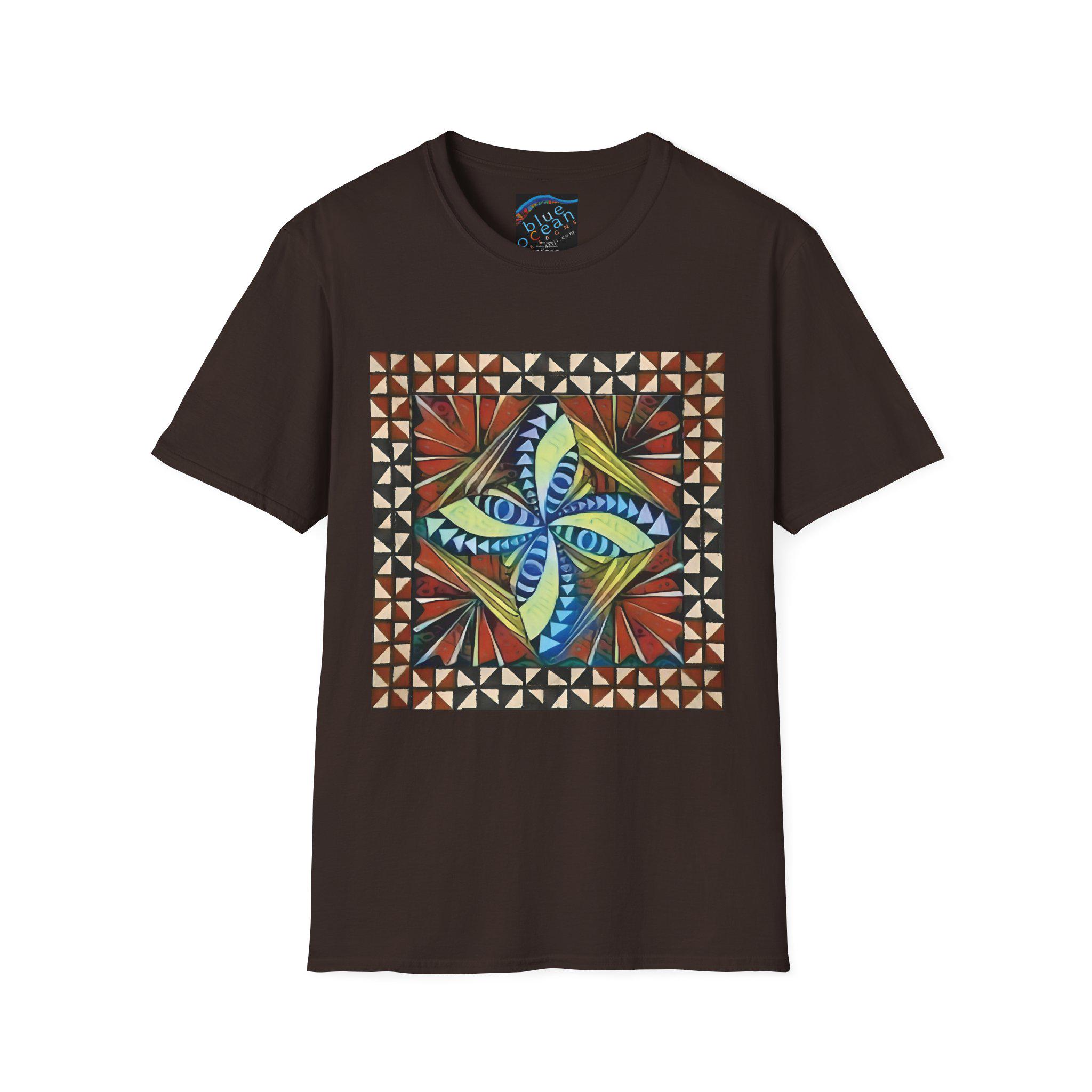 Tapa with Border - T Shirt