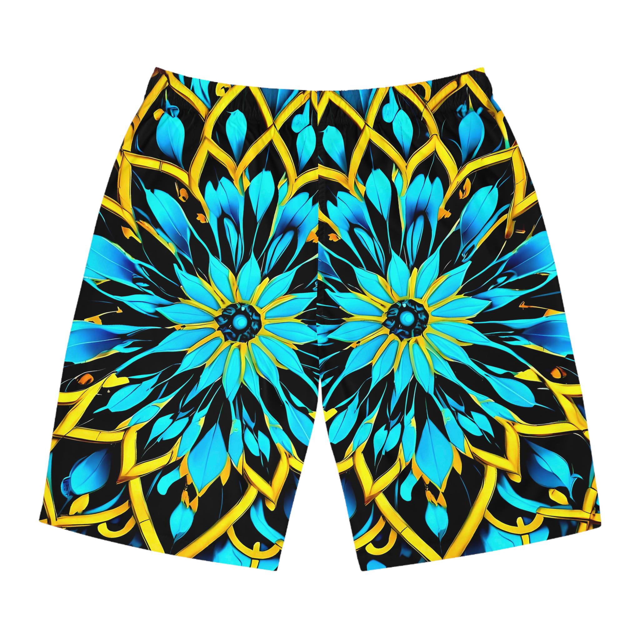 Blue Lace A - Board Shorts