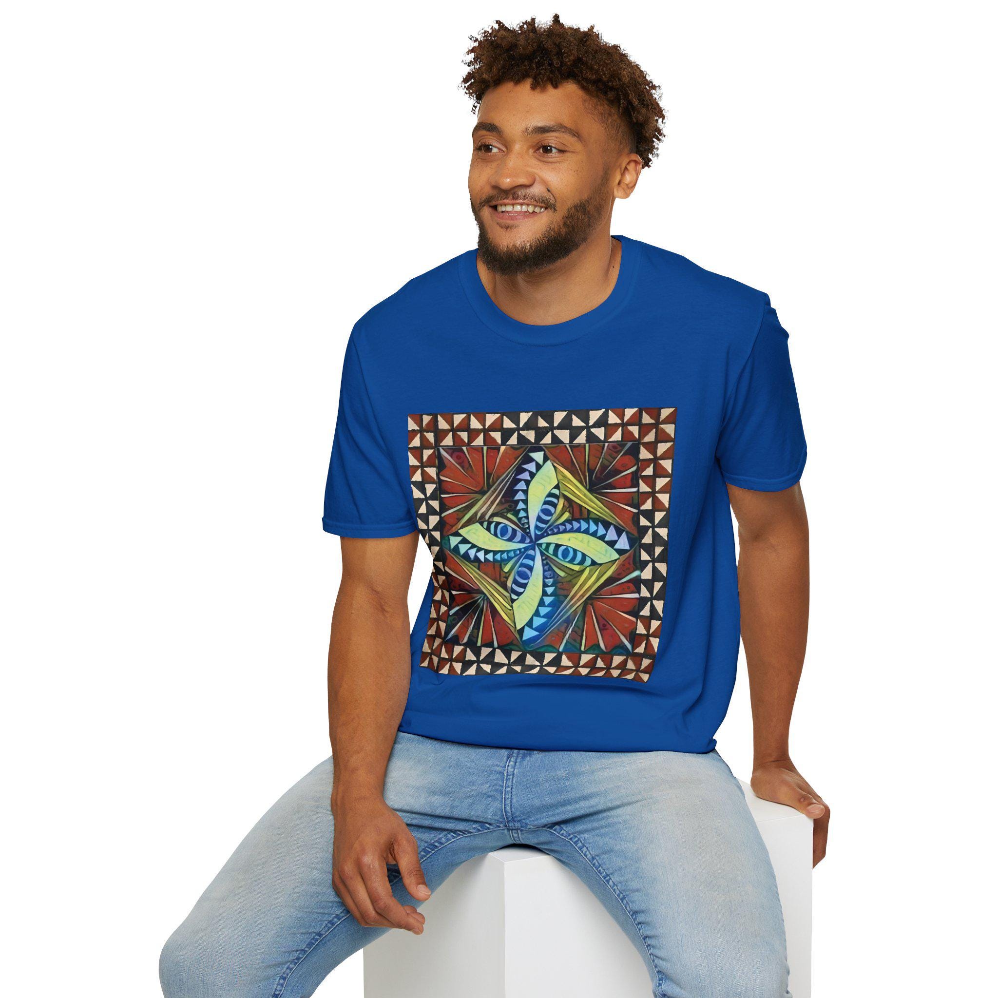 Tapa with Border - T Shirt