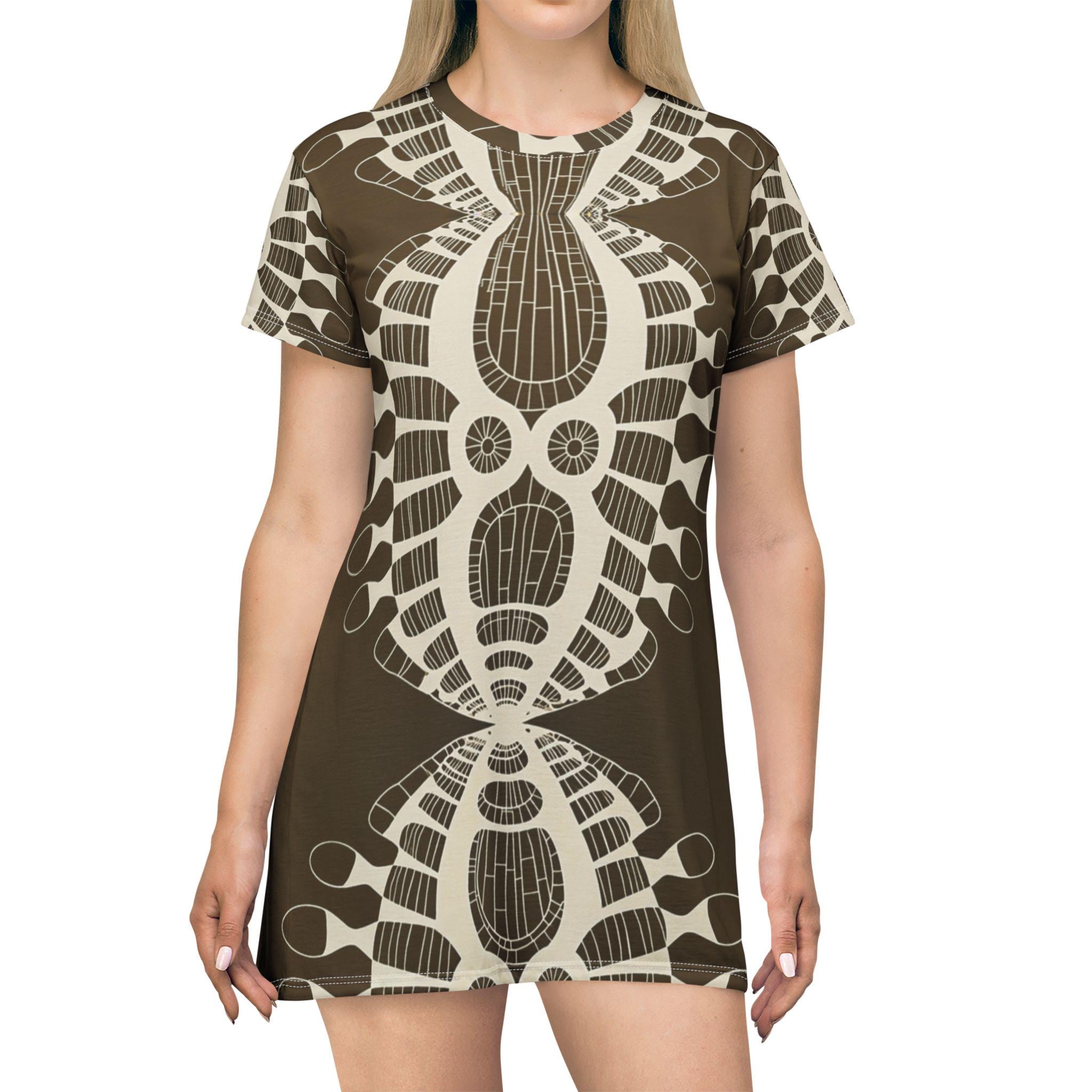 Abstract Urchin Brown - Dress