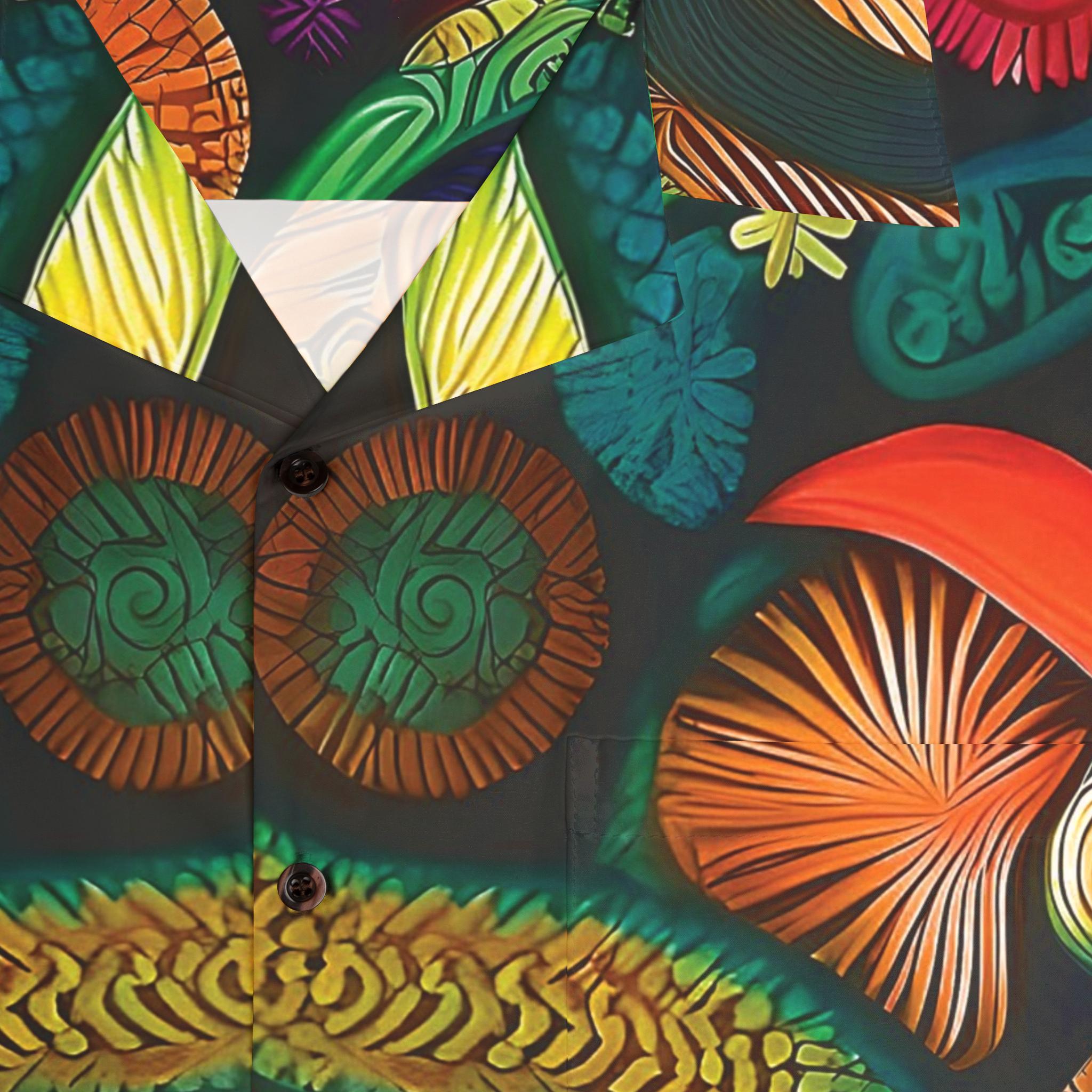 Psychedelic Swirl Pattern Men's Hawaiian Shirt | Colorful Abstract AOP