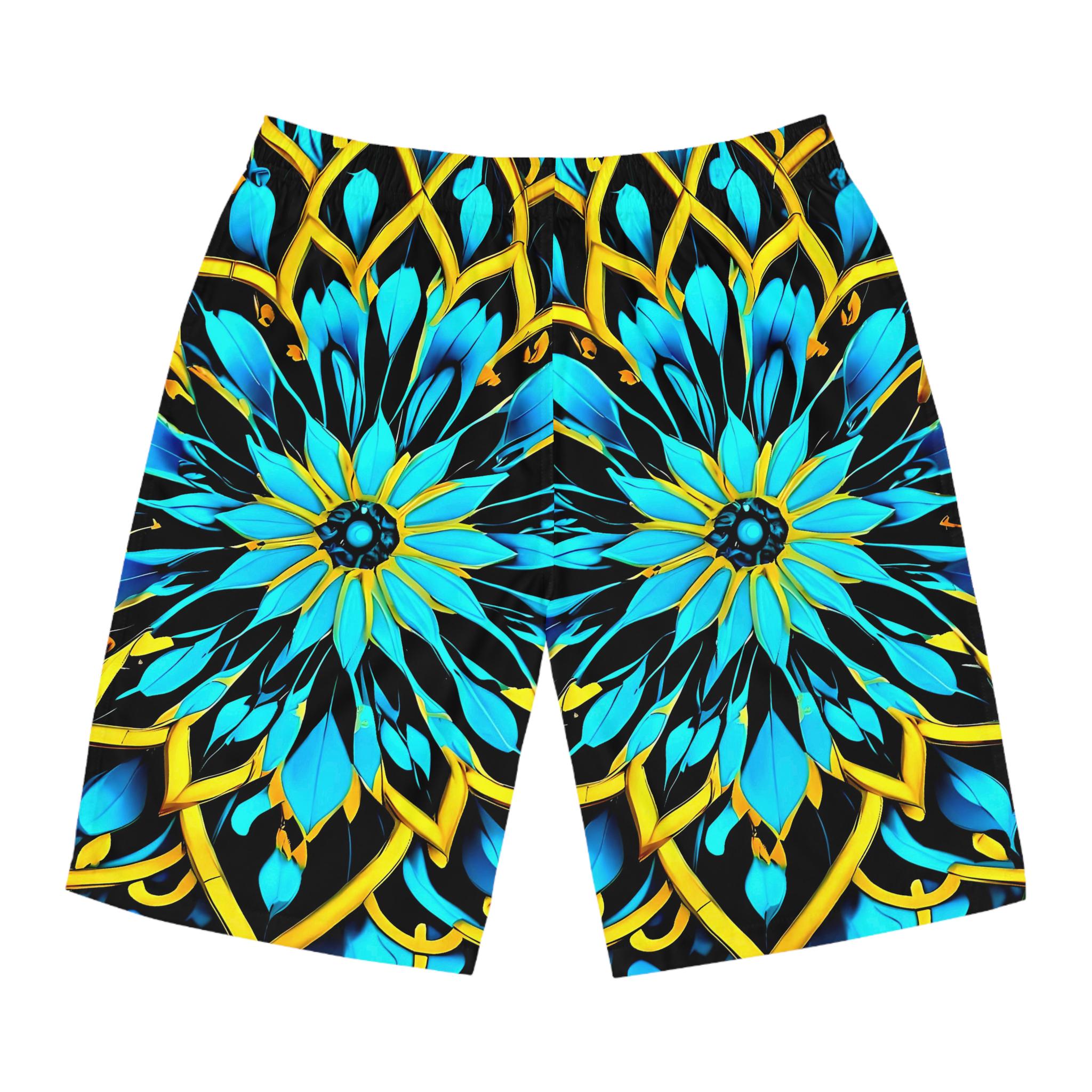 Blue Lace A - Board Shorts