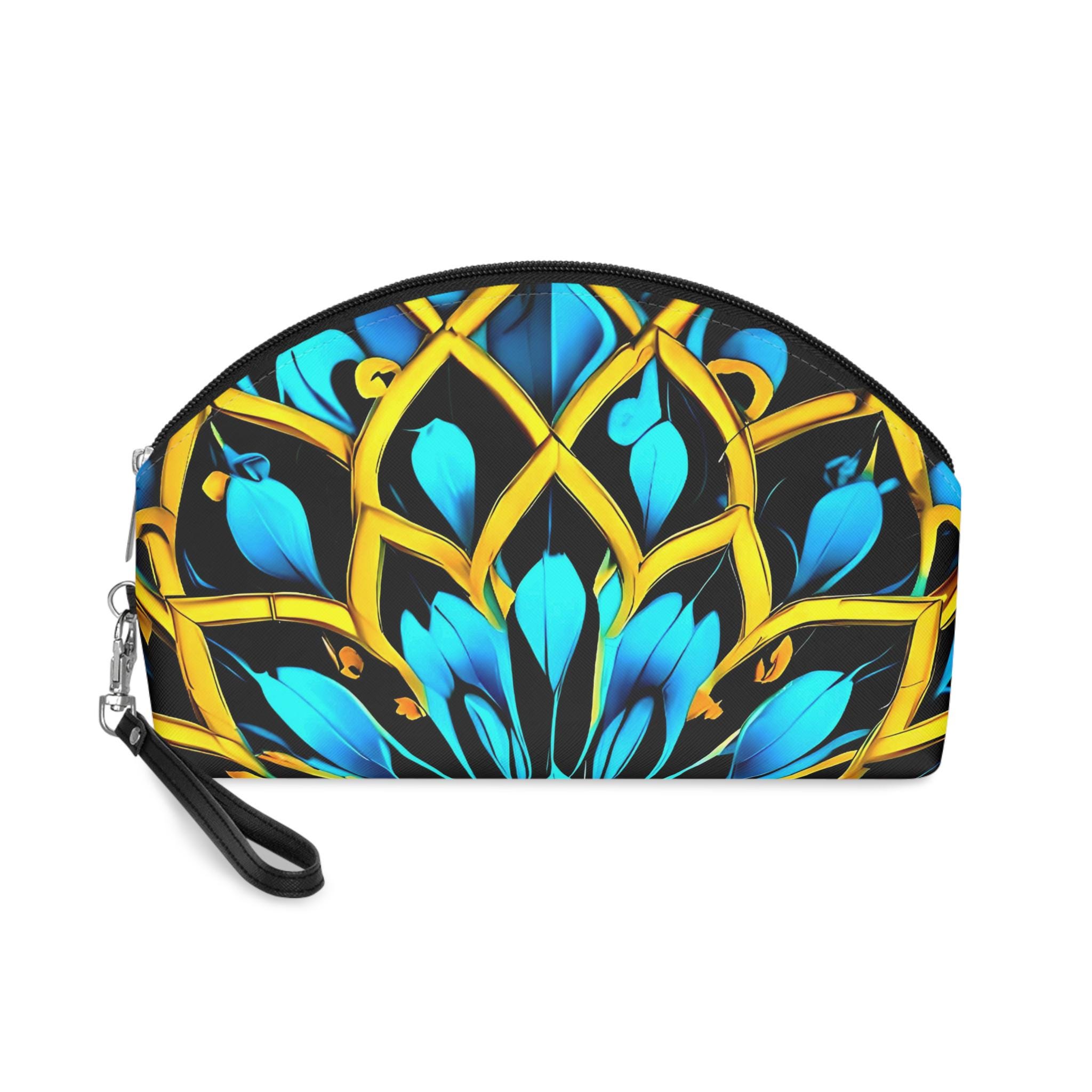 Blue Lace A - Makeup Bag