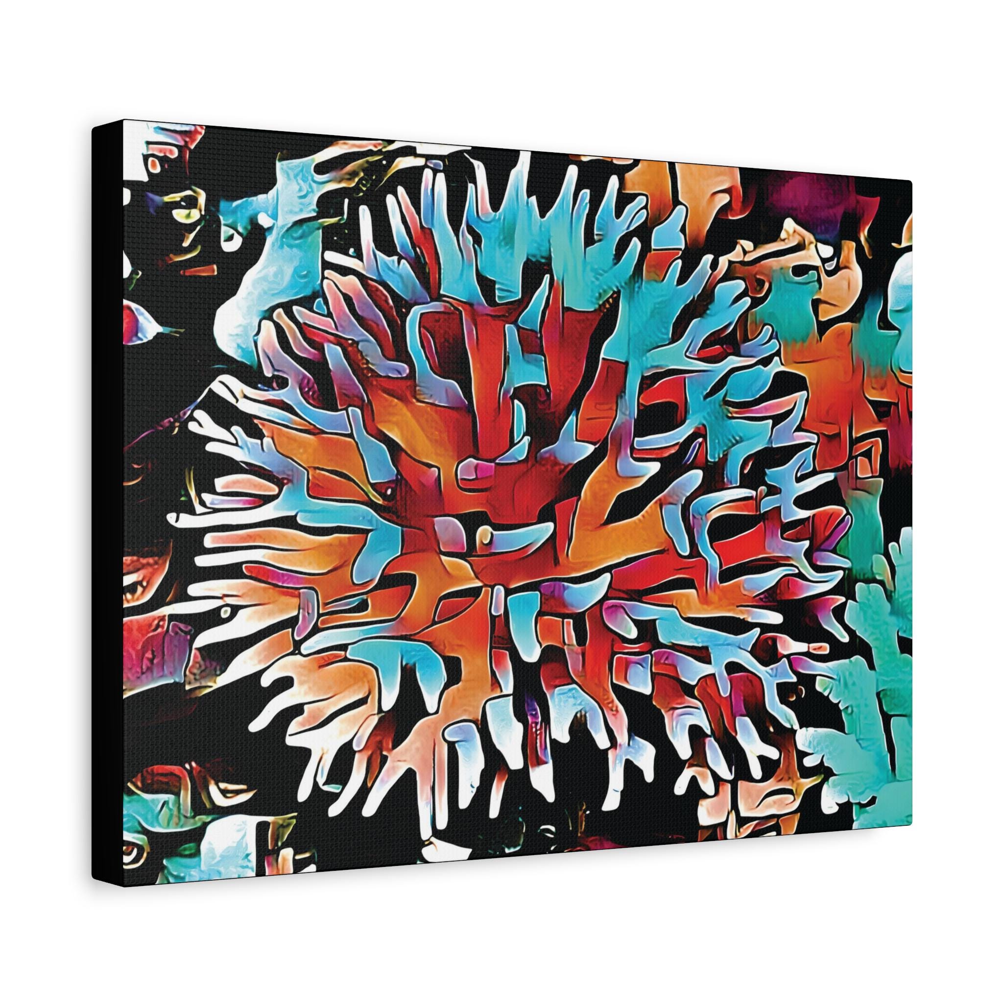 Aqua Spike - Canvas Wall Art
