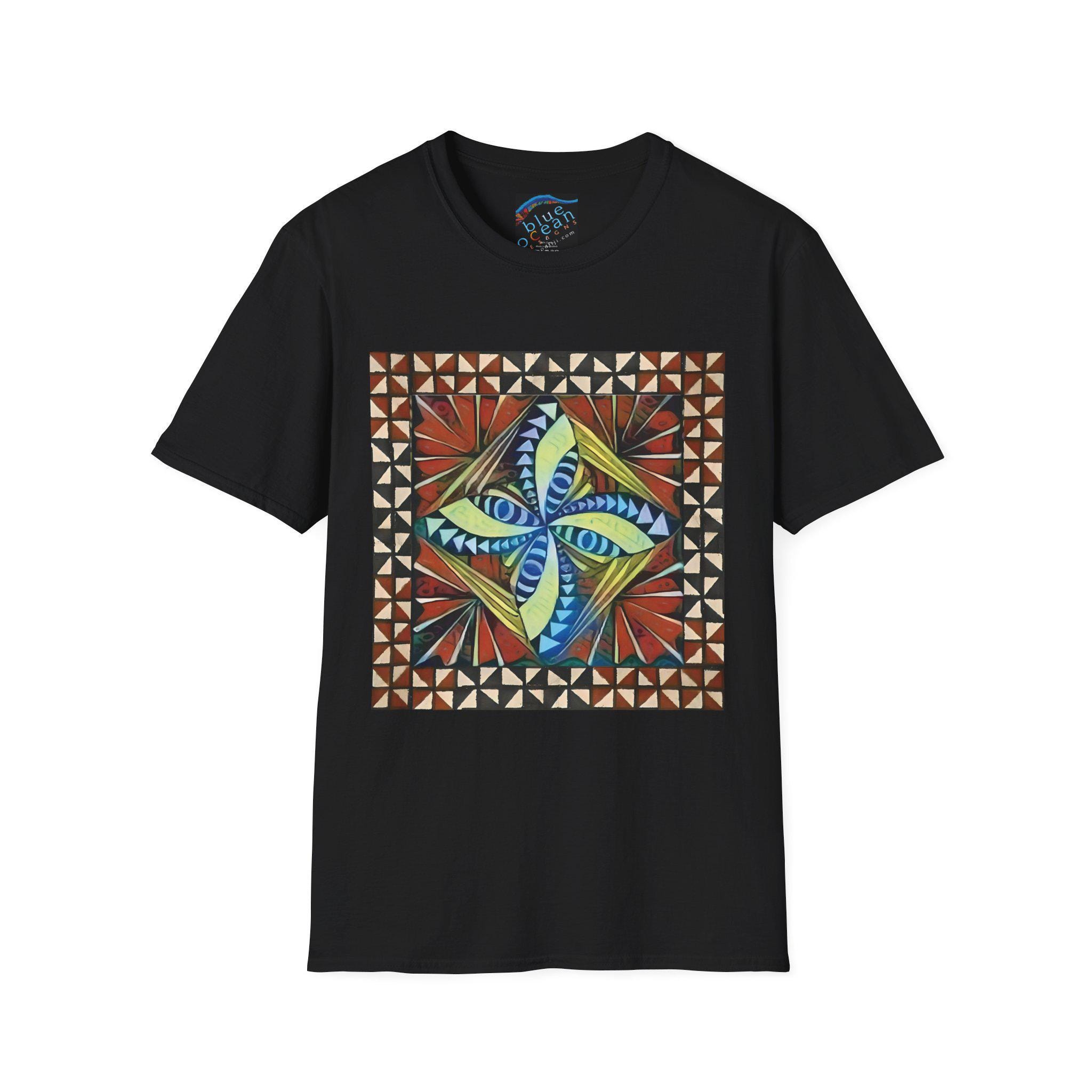 Tapa with Border - T Shirt