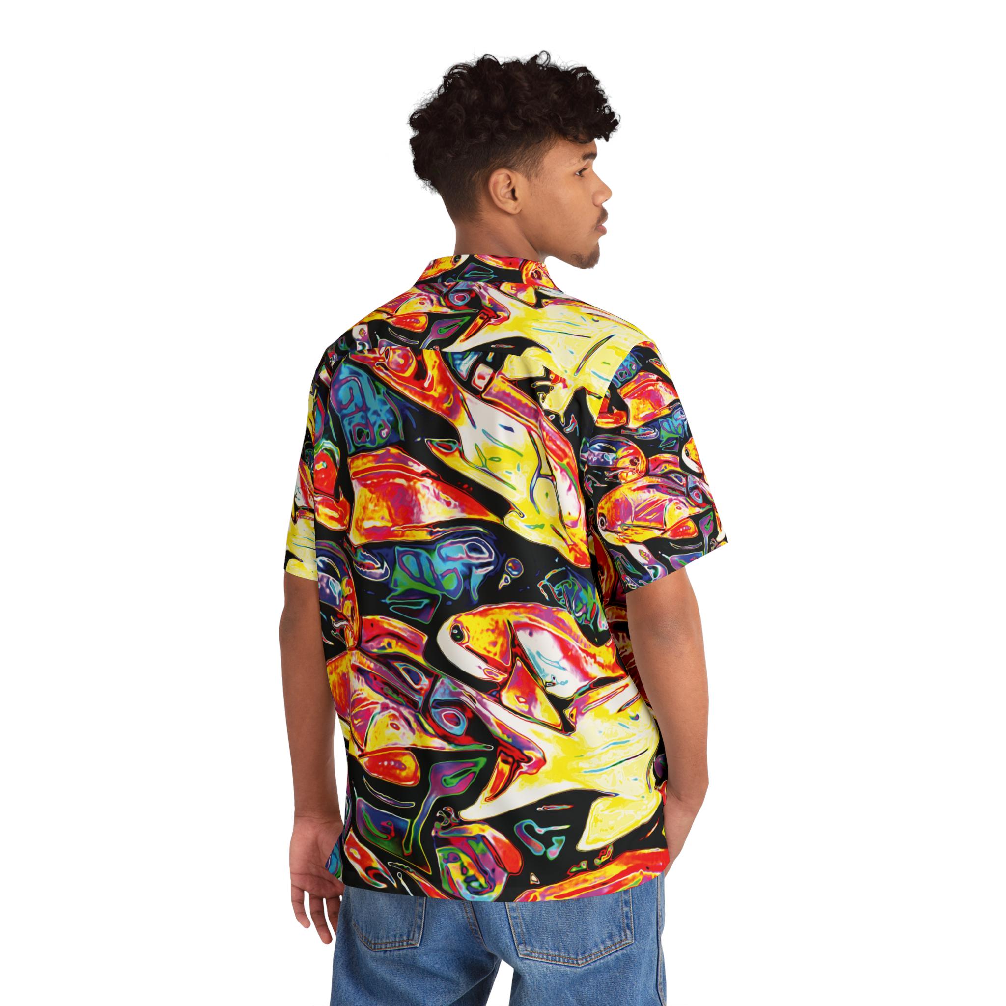 Fish School Hawaiian Shirt - All-Over Print
