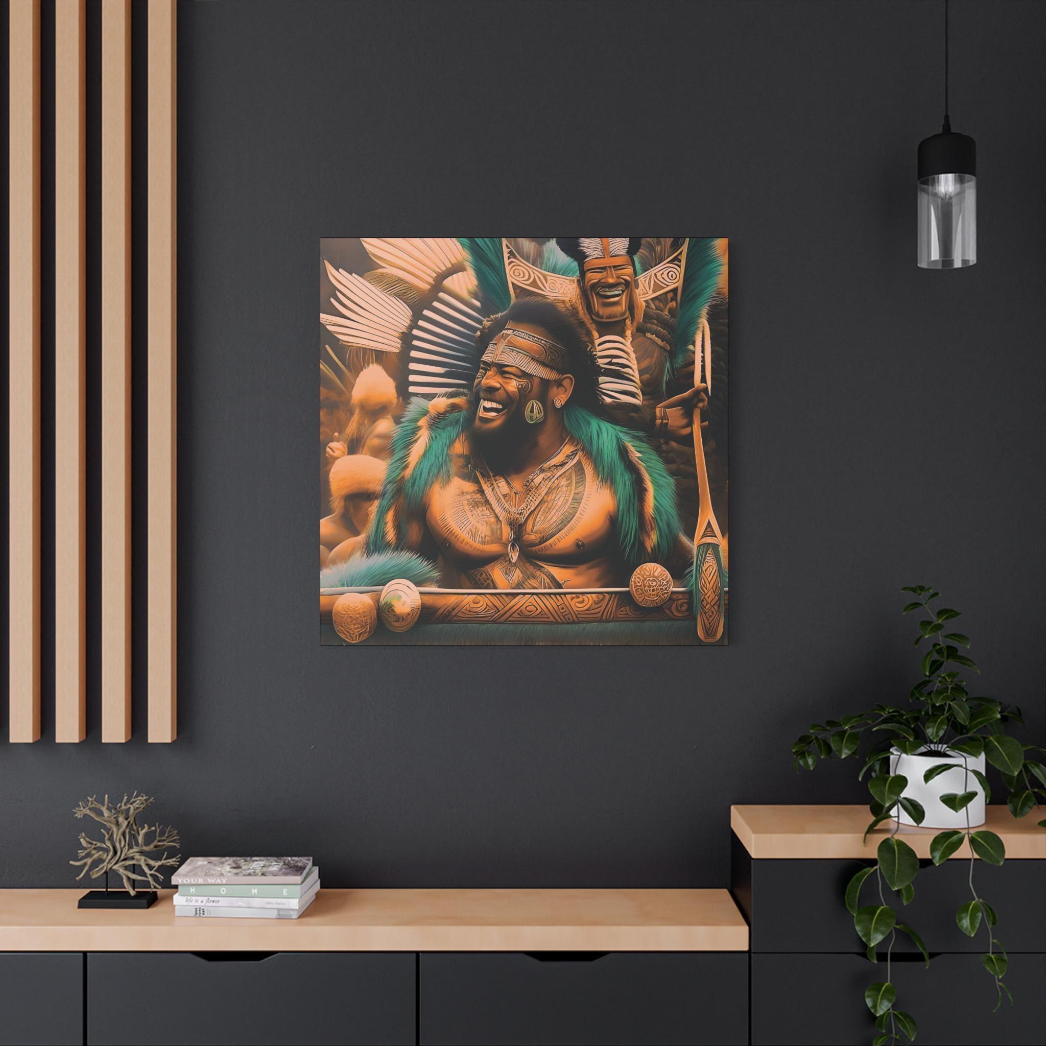 Laughing Cheif - Canvas Wall Art