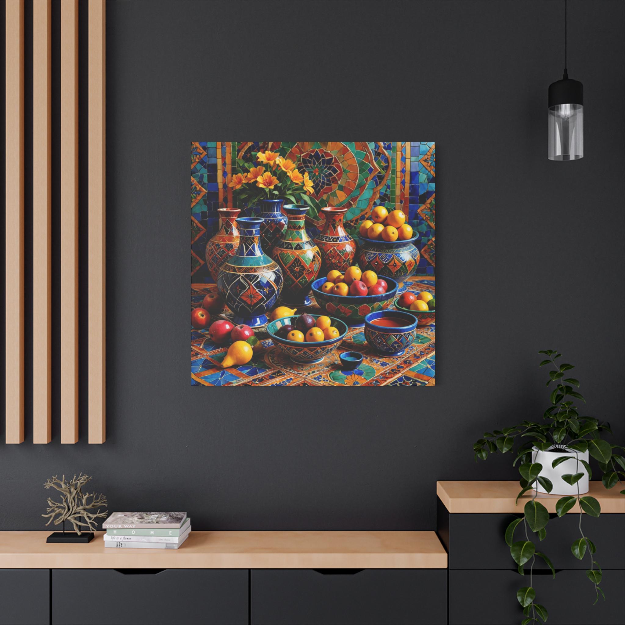 Table with Fruit - Canvas Wall Art