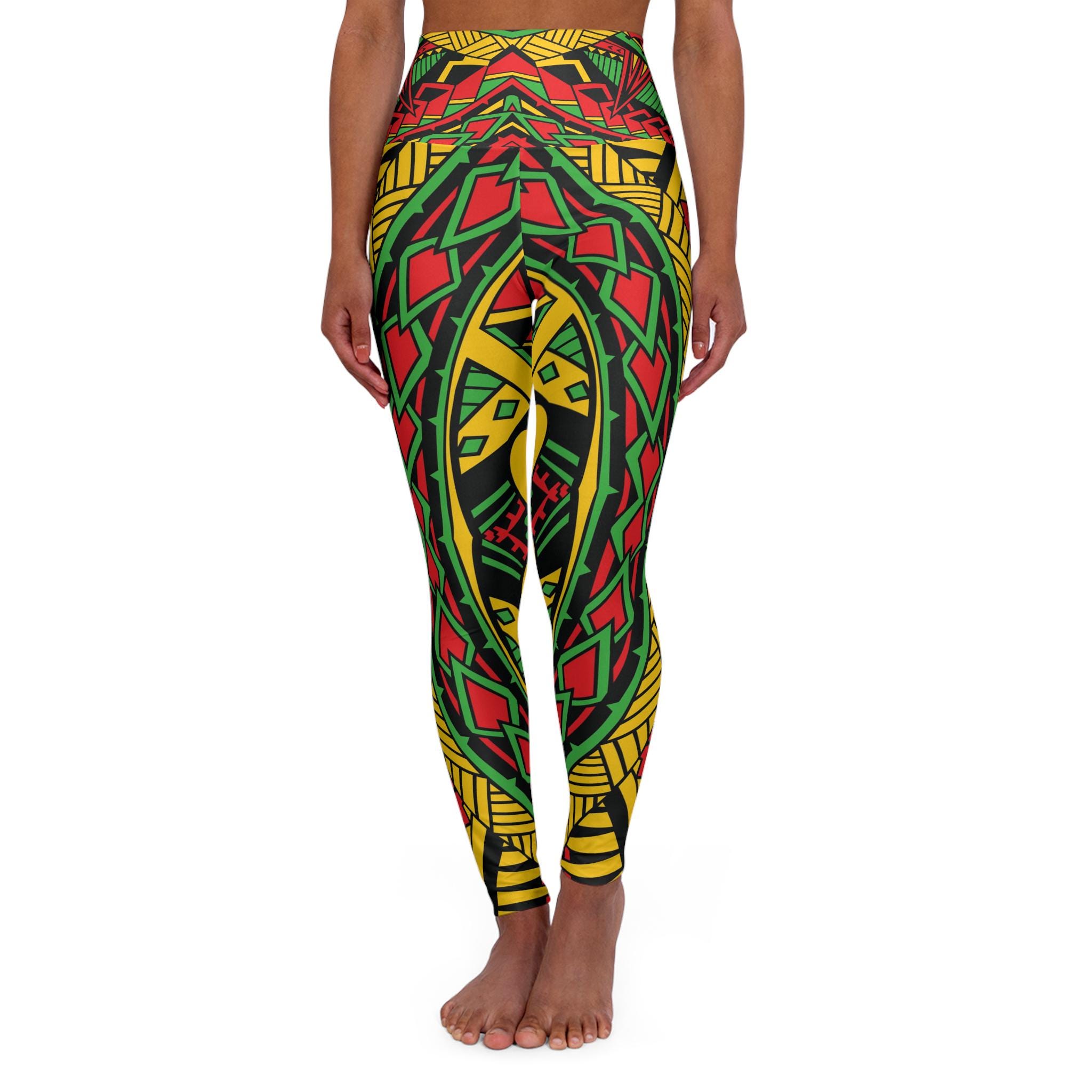 Reggae Lion Front - Yoga Pants