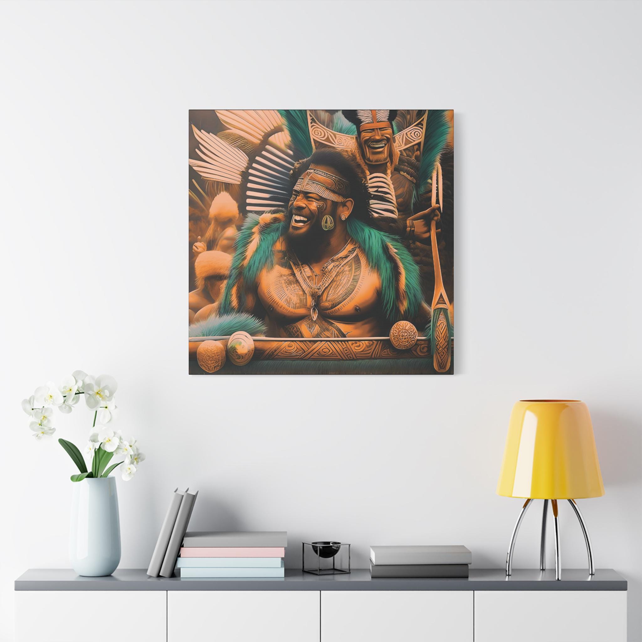 Laughing Cheif - Canvas Wall Art