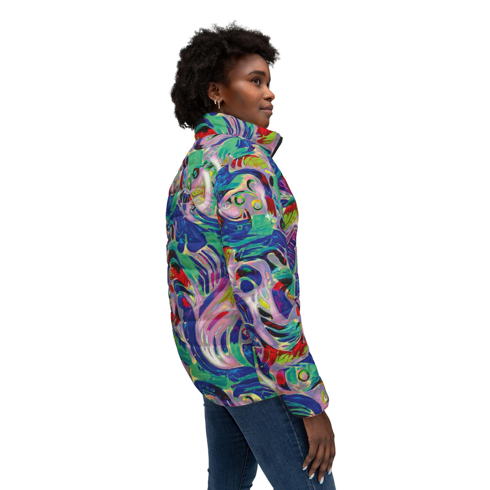 Poly Swirl - Womens Puffer Jacket