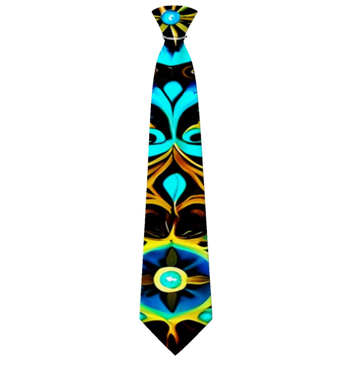 Blue Lace E - Necktie
